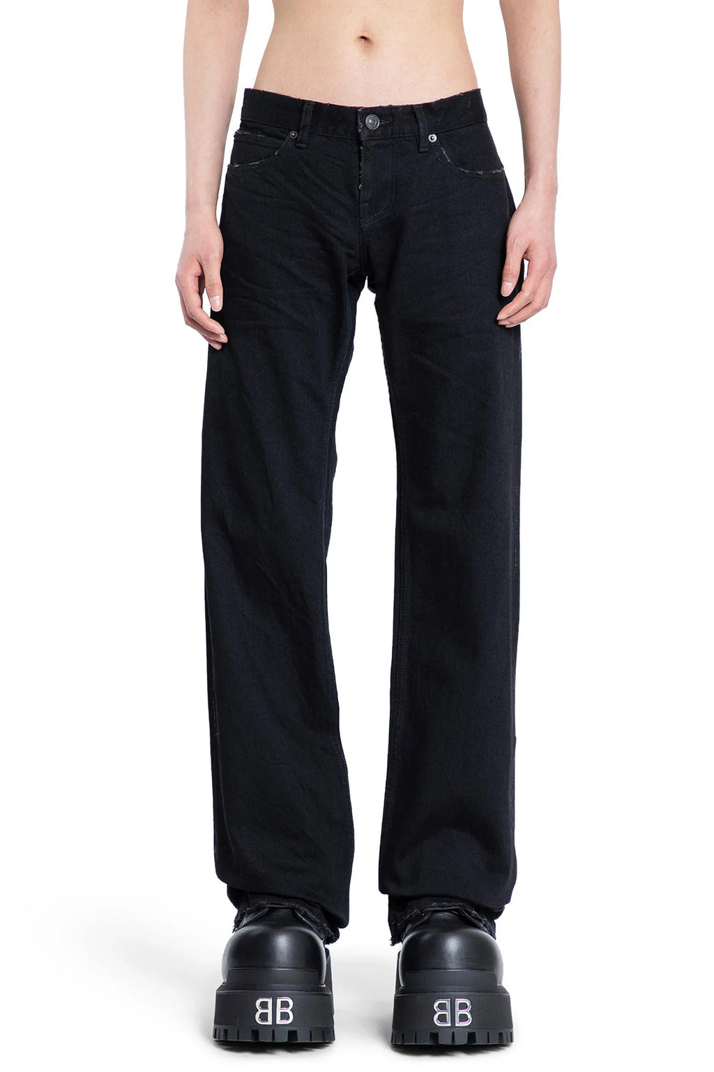 Оригінальна Fitted Low-Waist Pants Balenciaga – вид ззаду