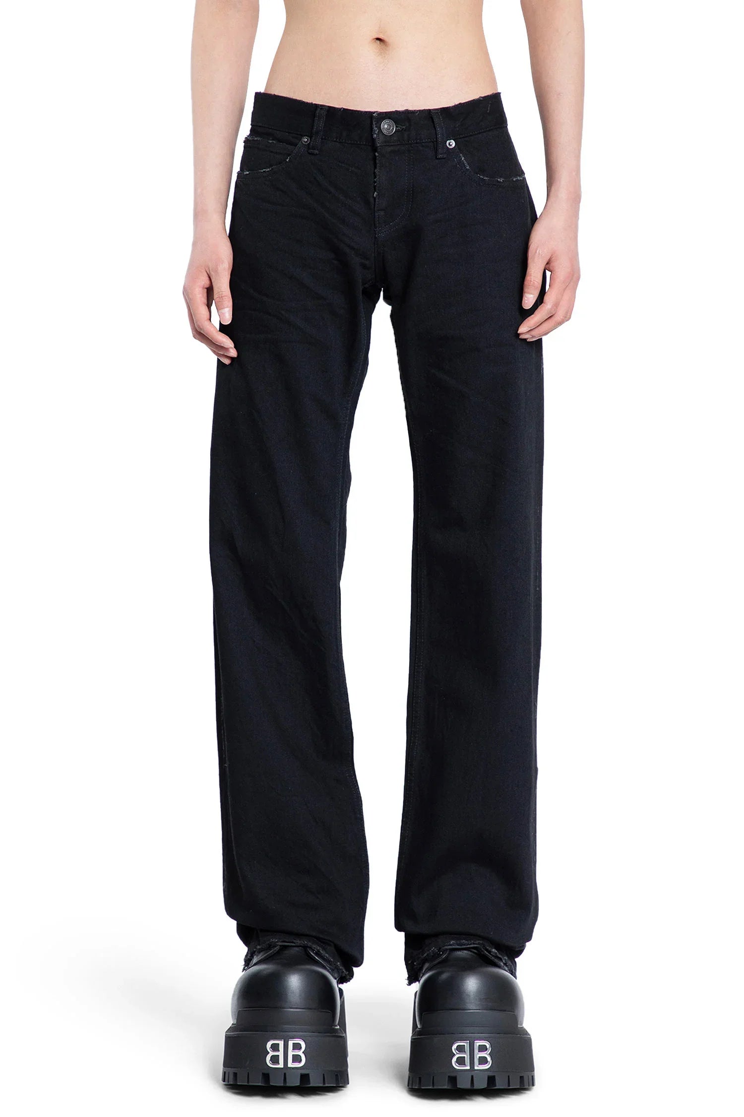 Оригінальна Fitted Low-Waist Pants Balenciaga – вид ззаду