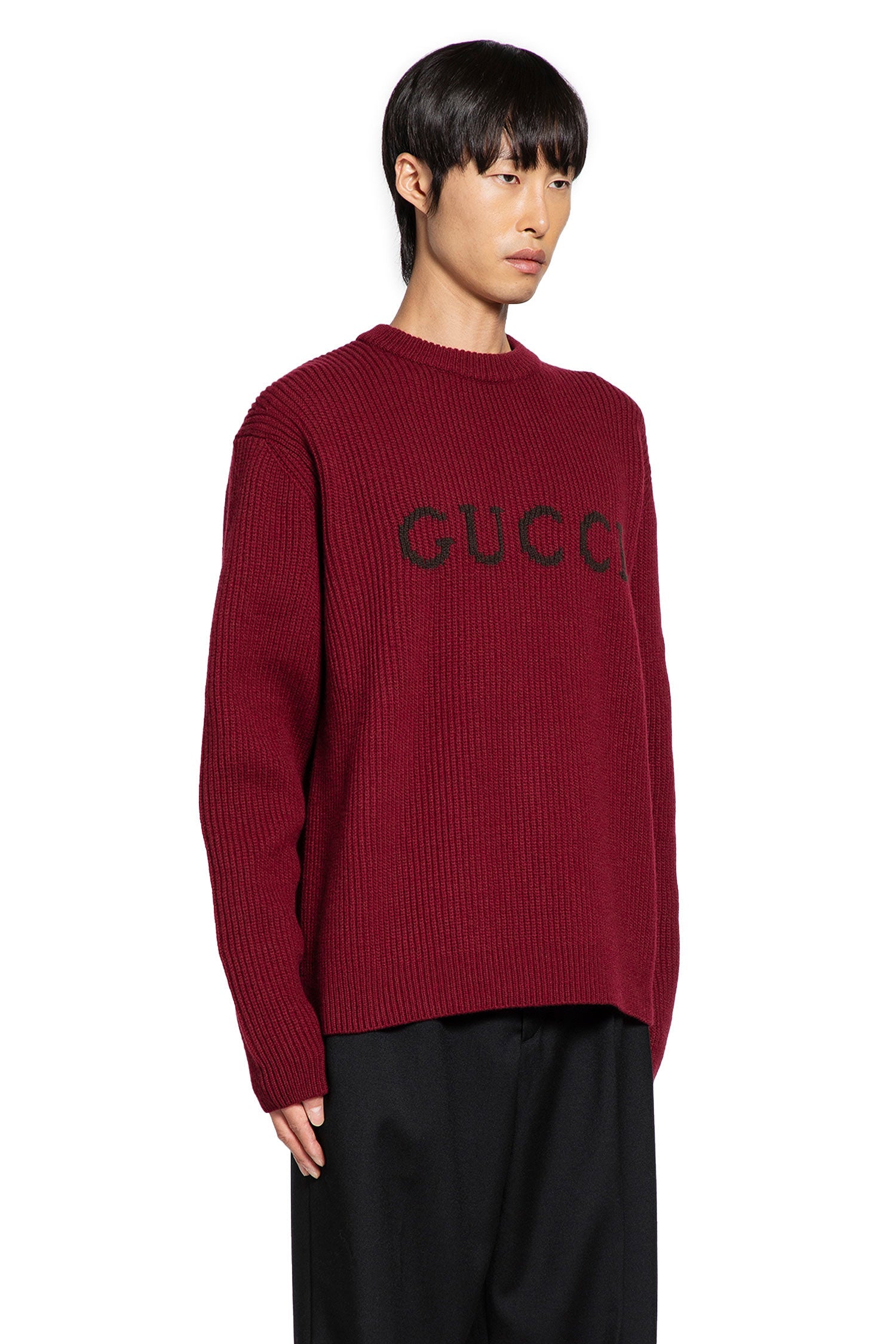 Wool Cashmere Logo Sweater Gucci оригінал – Купити в Україні – вид ззаду