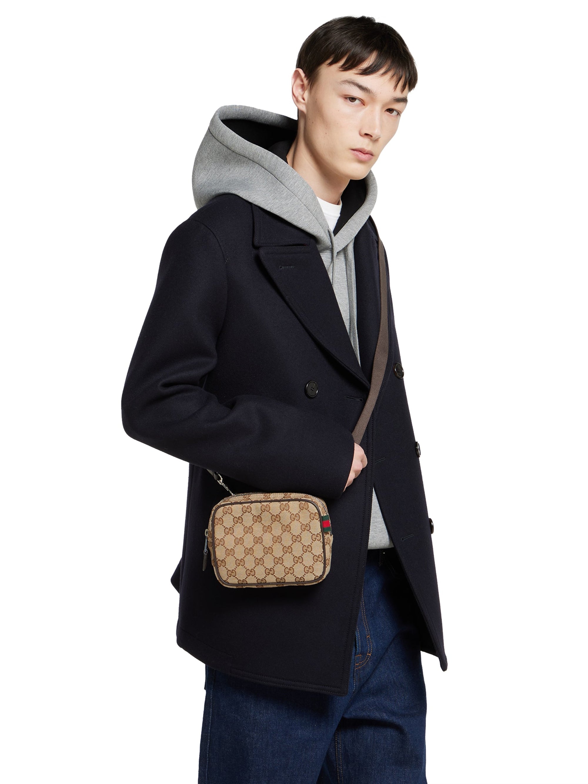 Оригінальна GG canvas mini bag GUCCI – вид ззаду