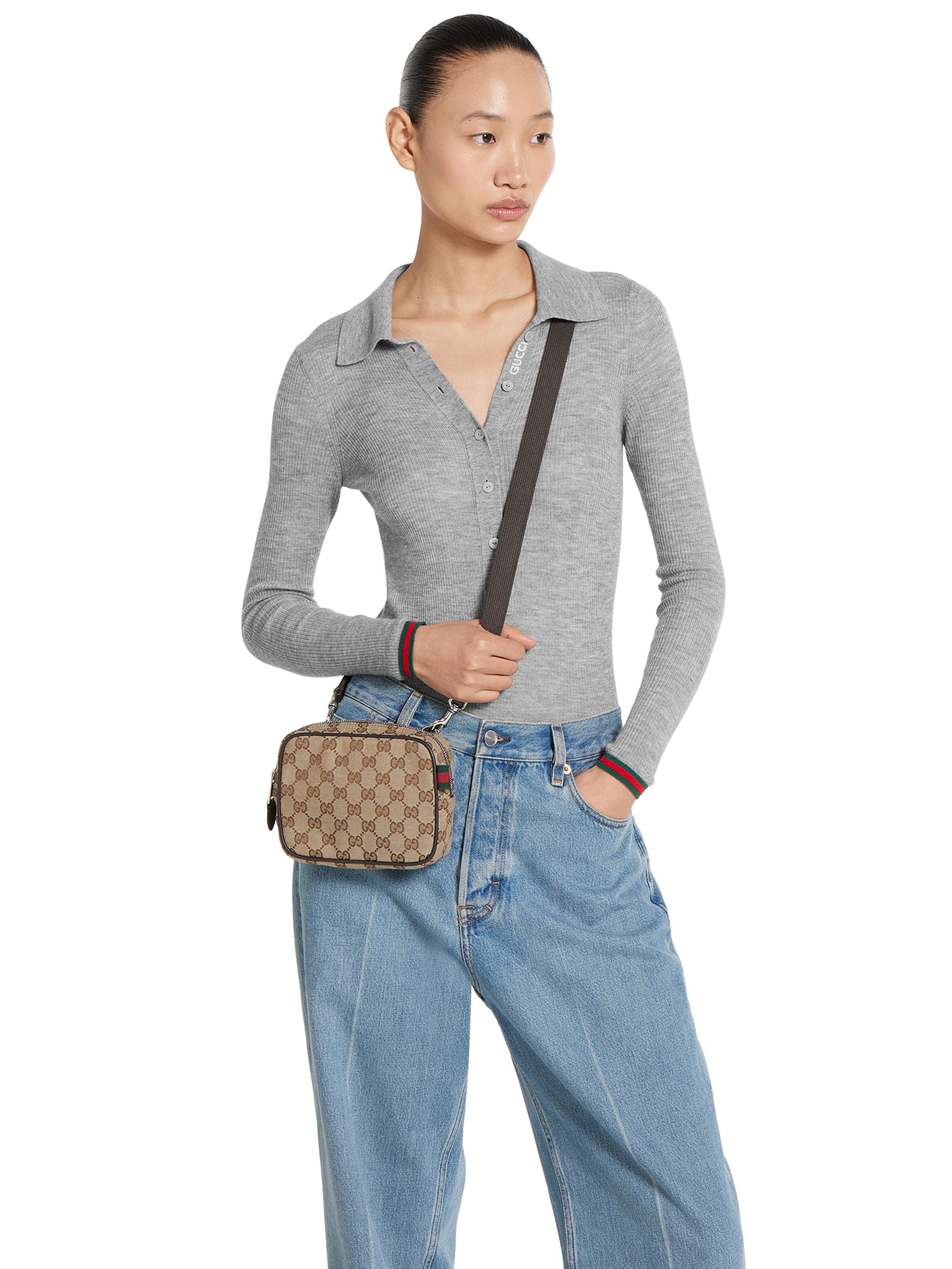 Оригінальна GG canvas mini bag GUCCI – детальний вид