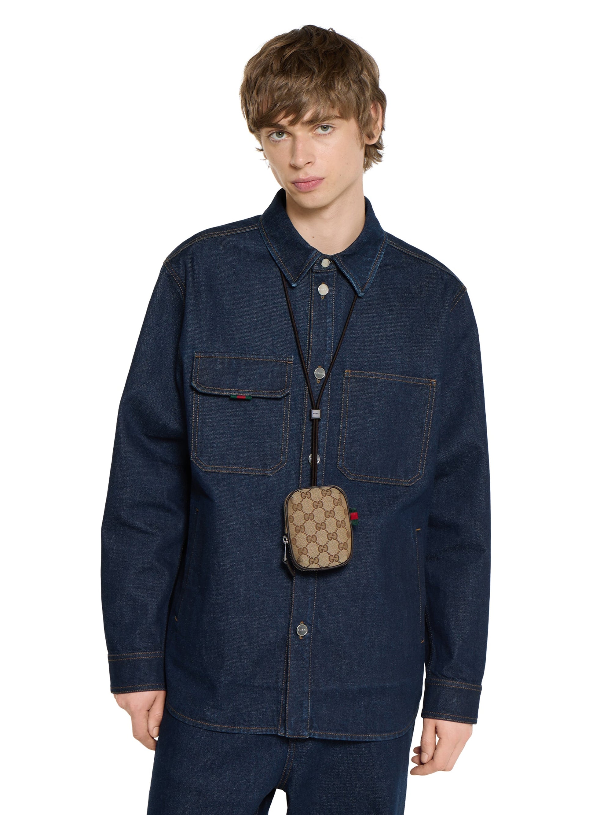 Оригінальна GG canvas mini bag GUCCI – вид ззаду