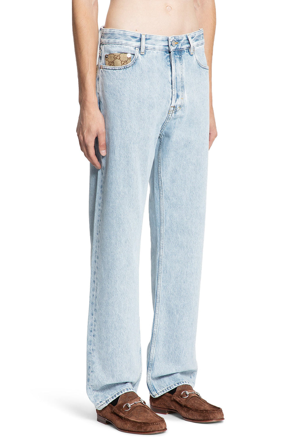 Denim And Gg Canvas 5 Pocket Jeans Gucci оригінал – Купити в Україні – детальний вид