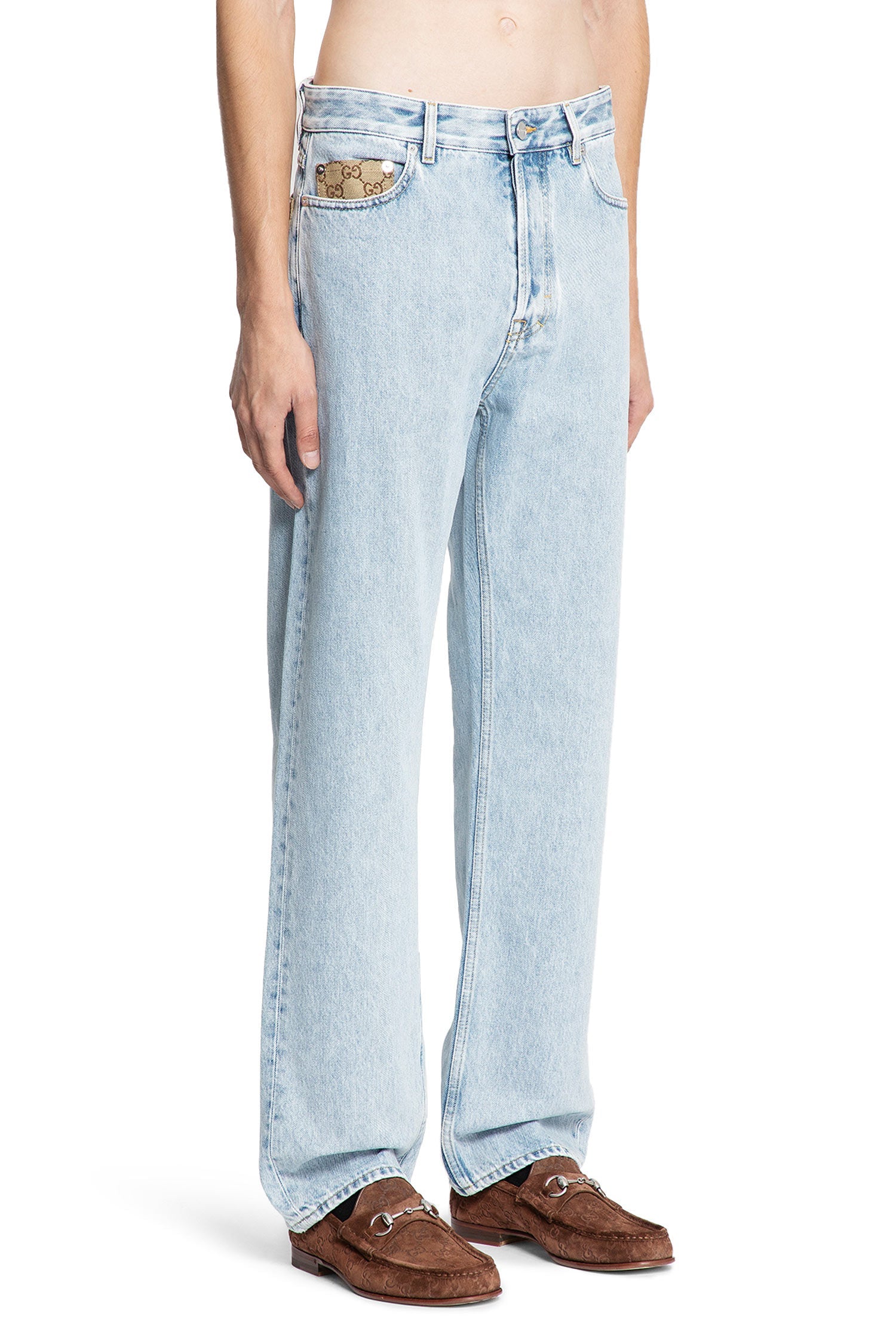 Denim And Gg Canvas 5 Pocket Jeans Gucci оригінал – Купити в Україні – детальний вид