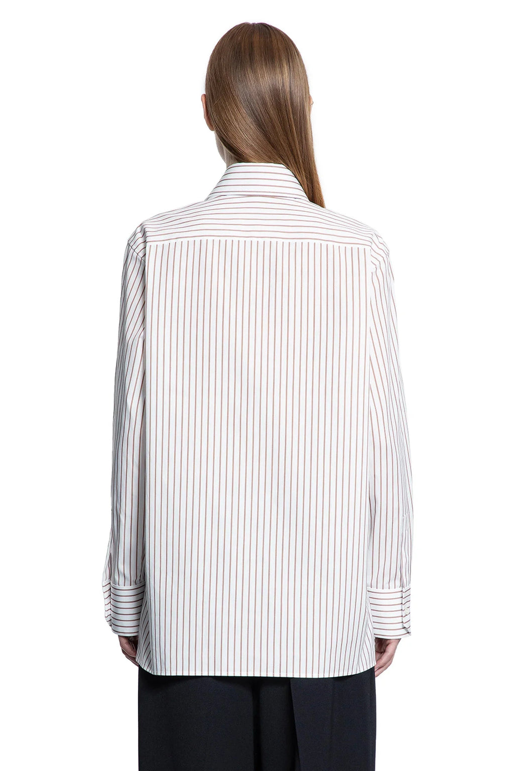 Оригінальна Shirt In Striped Cotton Poplin Saint laurent – збільшений вид