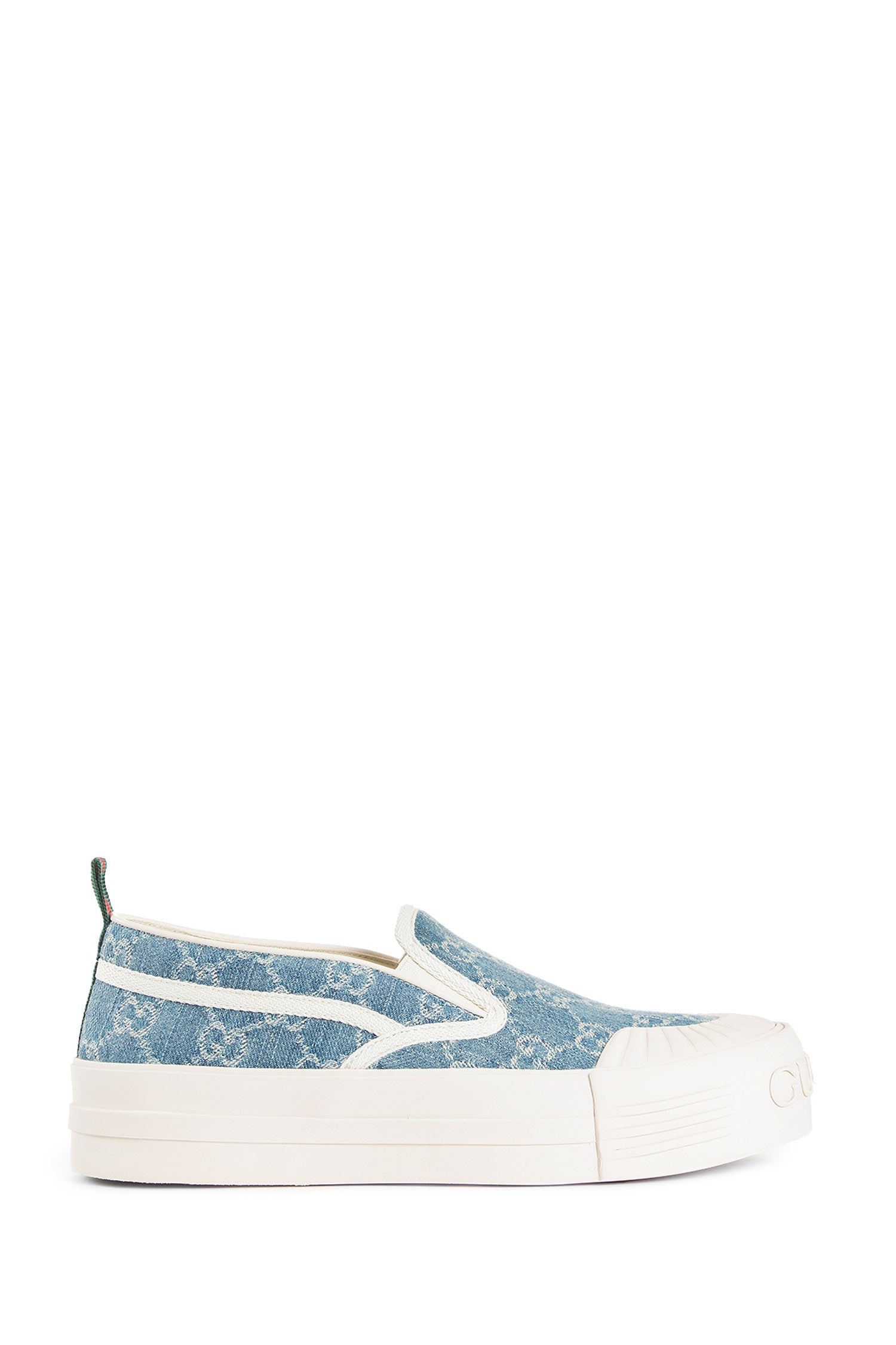Оригінальна Gg Denim Slip-On Sneakers Gucci – боковий вид
