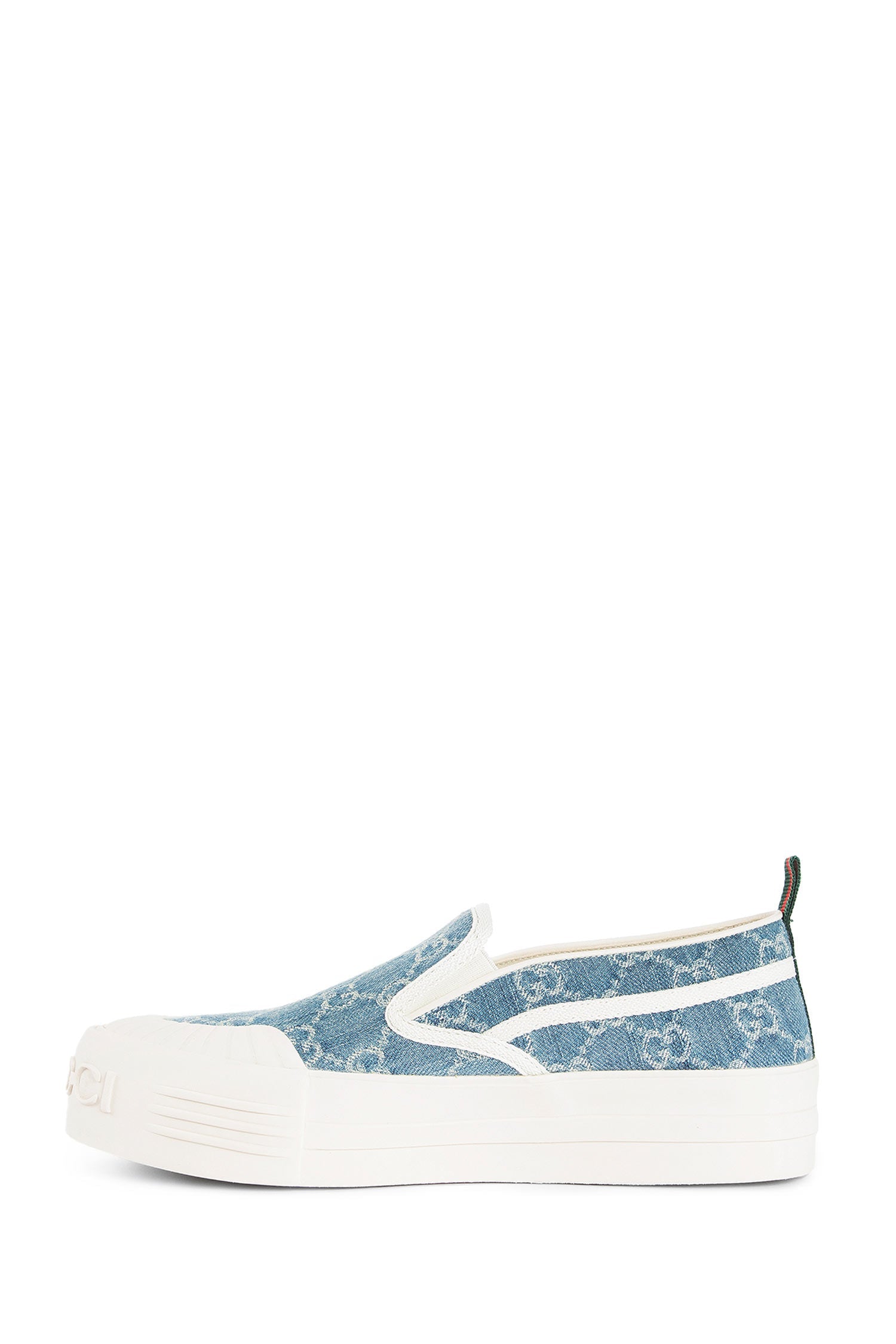 Оригінальна Gg Denim Slip-On Sneakers Gucci – збільшений вид