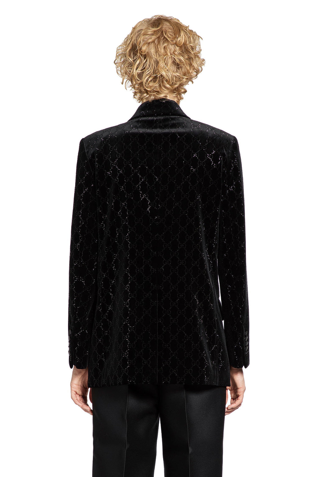 Double-Breasted Blazer In Velvet Gucci оригінал – Купити в Україні – збільшений вид
