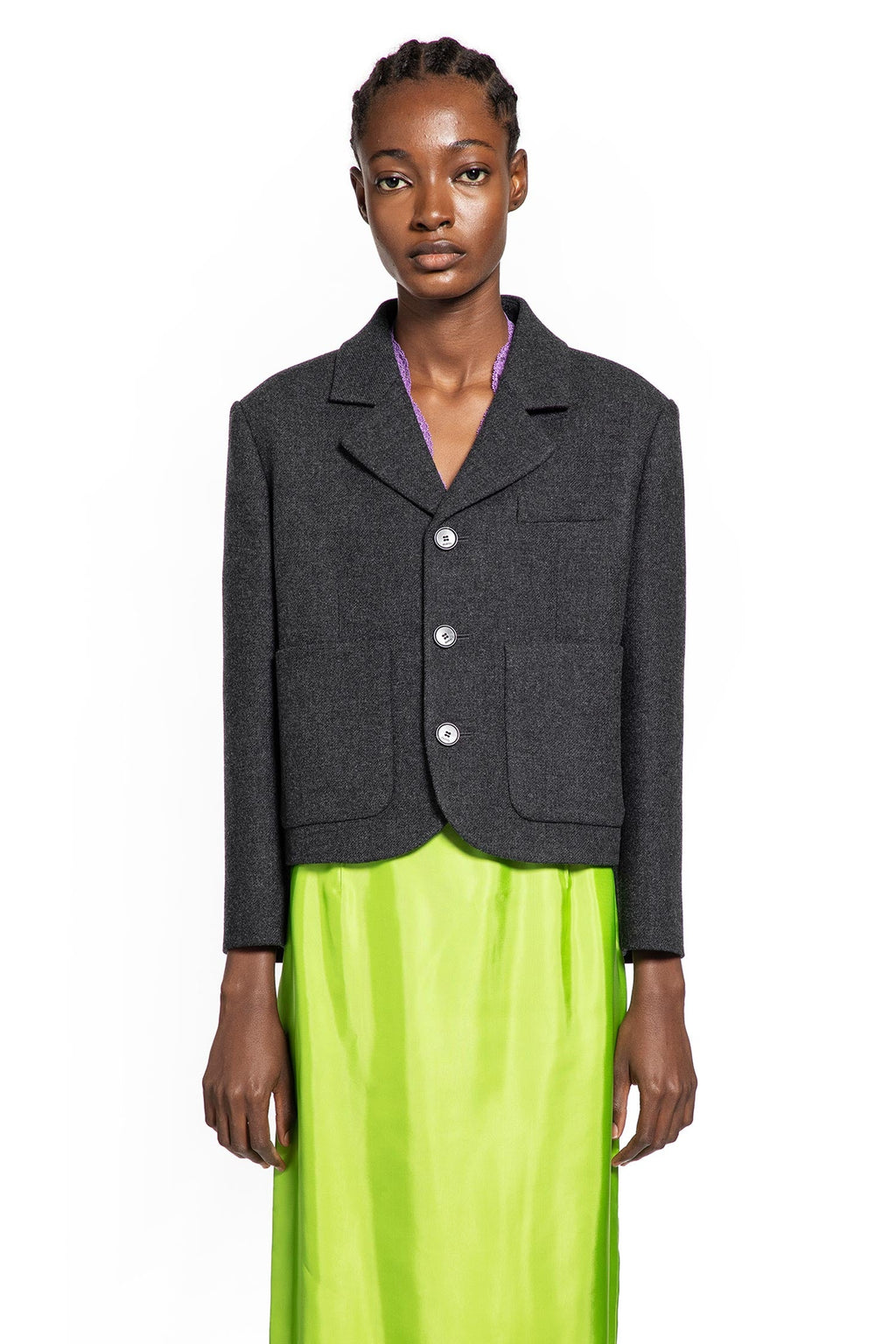 Cropped Wool Blazer Gucci оригінал – Купити в Україні – вид ззаду