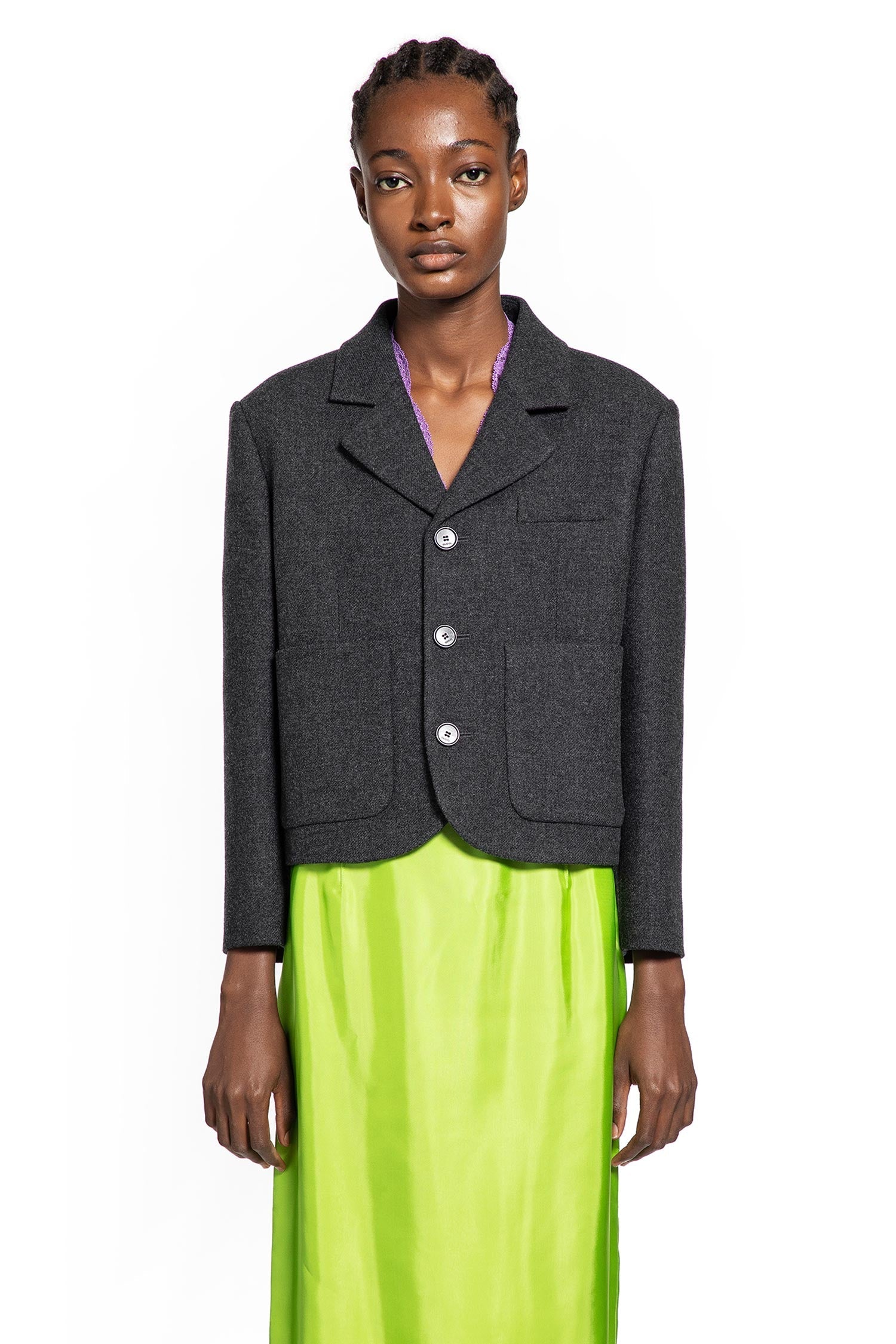Cropped Wool Blazer Gucci оригінал – Купити в Україні – вид ззаду