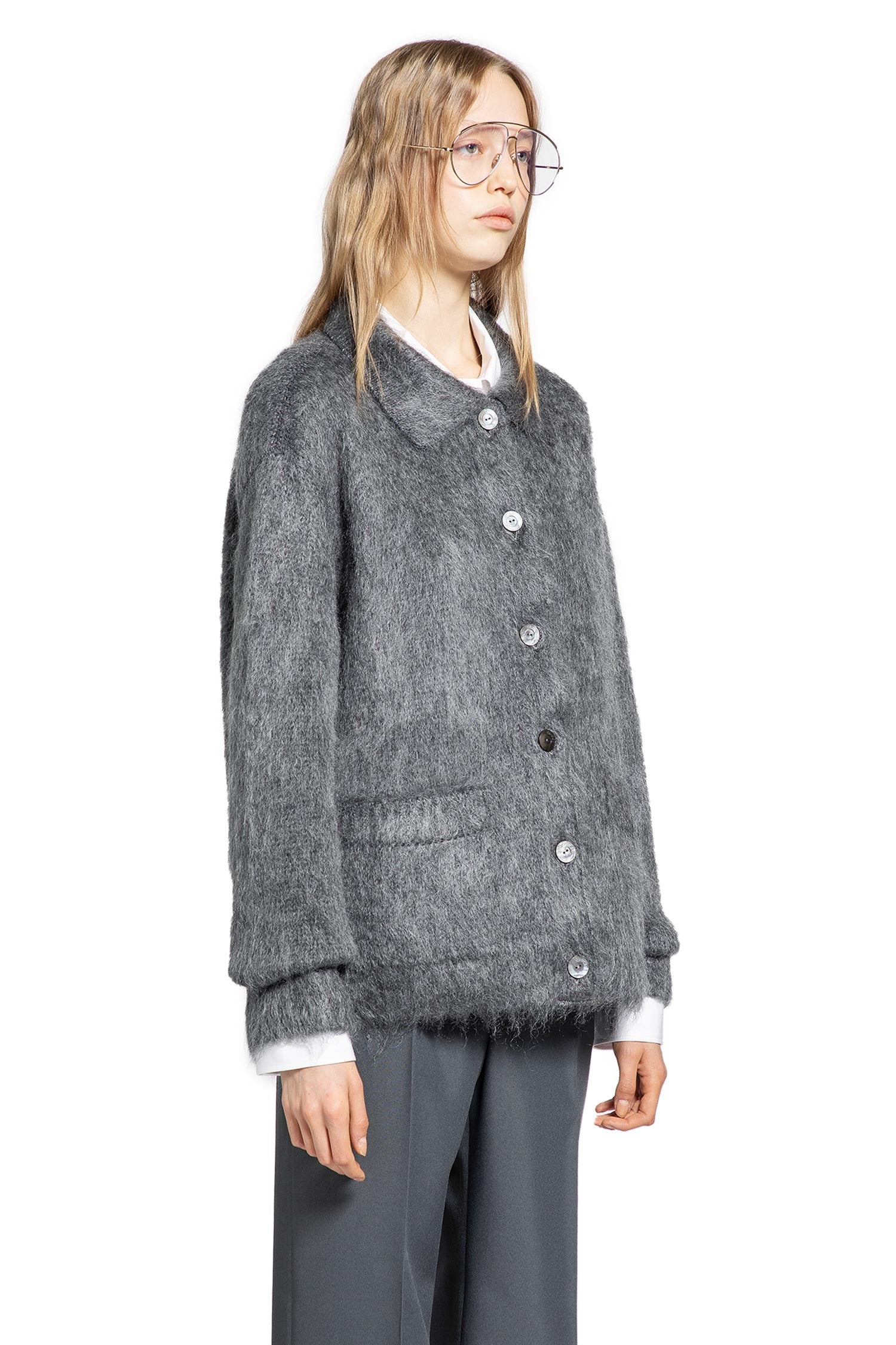 Brushed Extra Fine Mohair Cardigan Gucci оригінал – Купити в Україні – детальний вид