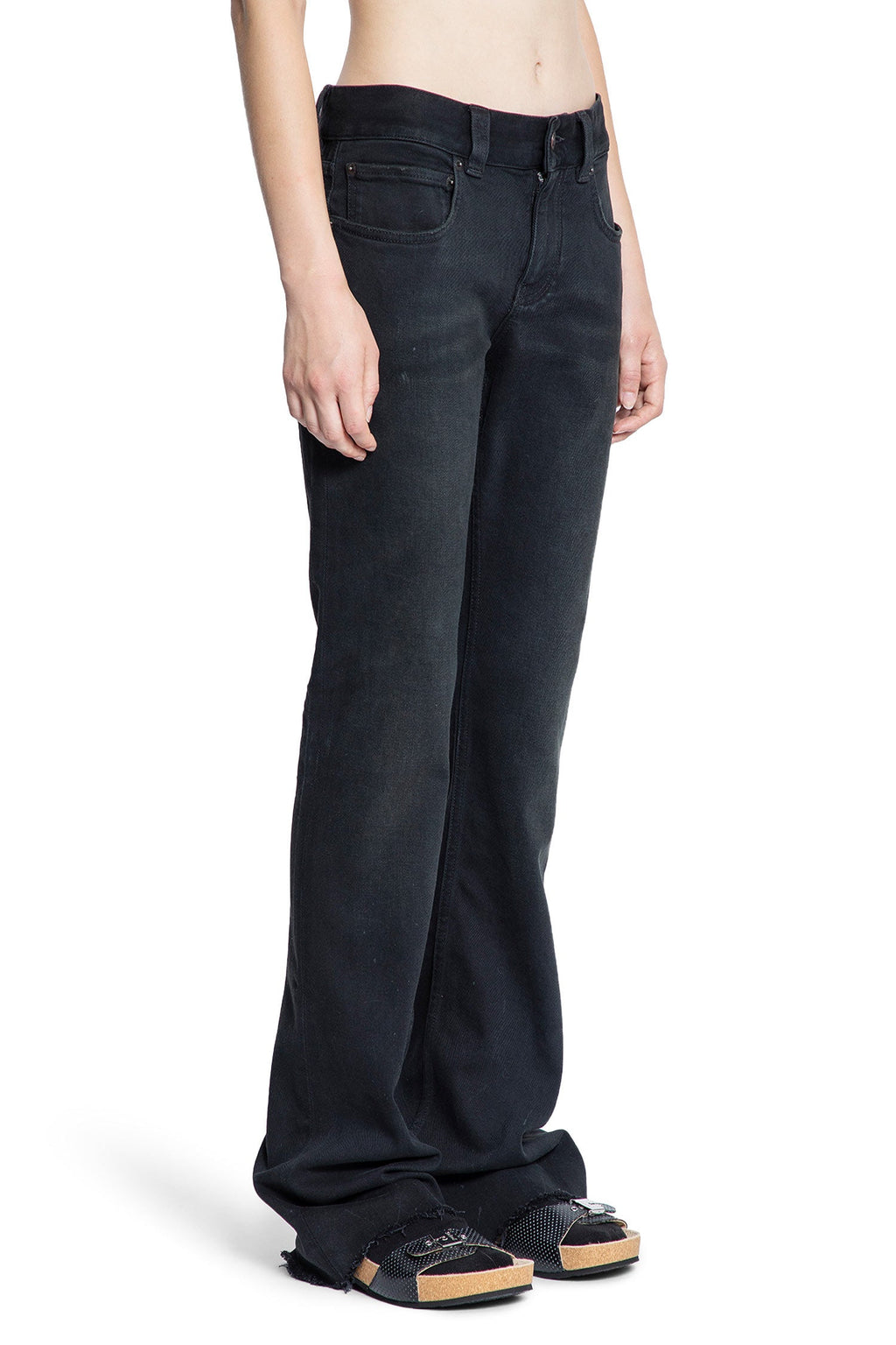Slim Fit Bootcut Pants In Cotton Denim Balenciaga оригінал – Купити в Україні – детальний вид