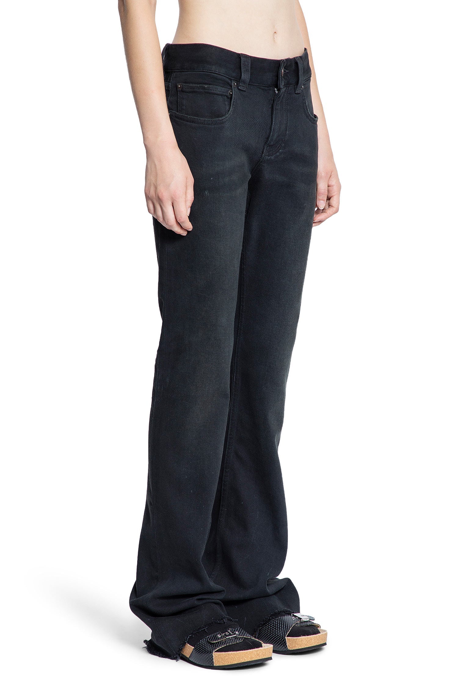 Slim Fit Bootcut Pants In Cotton Denim Balenciaga оригінал – Купити в Україні – детальний вид