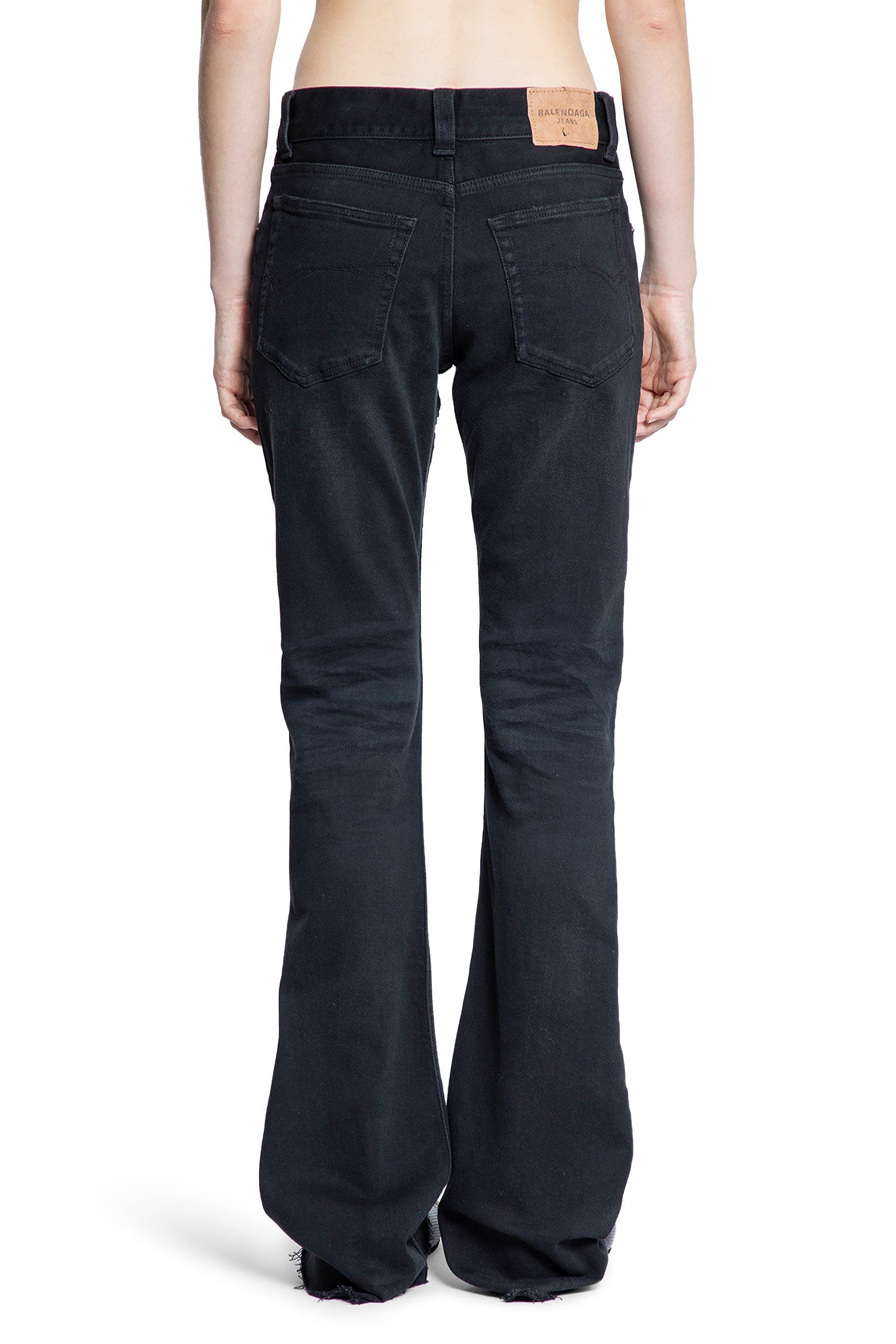 Slim Fit Bootcut Pants In Cotton Denim Balenciaga оригінал – Купити в Україні – збільшений вид