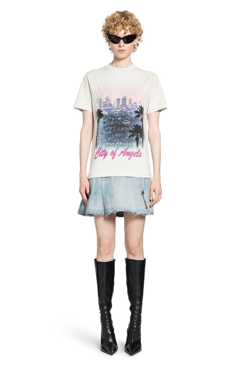 Layered T-Shirt Dress Balenciaga оригінал – Купити в Україні – вид ззаду