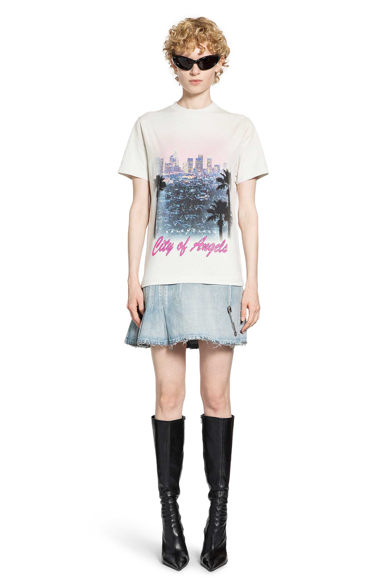 Layered T-Shirt Dress Balenciaga оригінал – Купити в Україні – вид ззаду