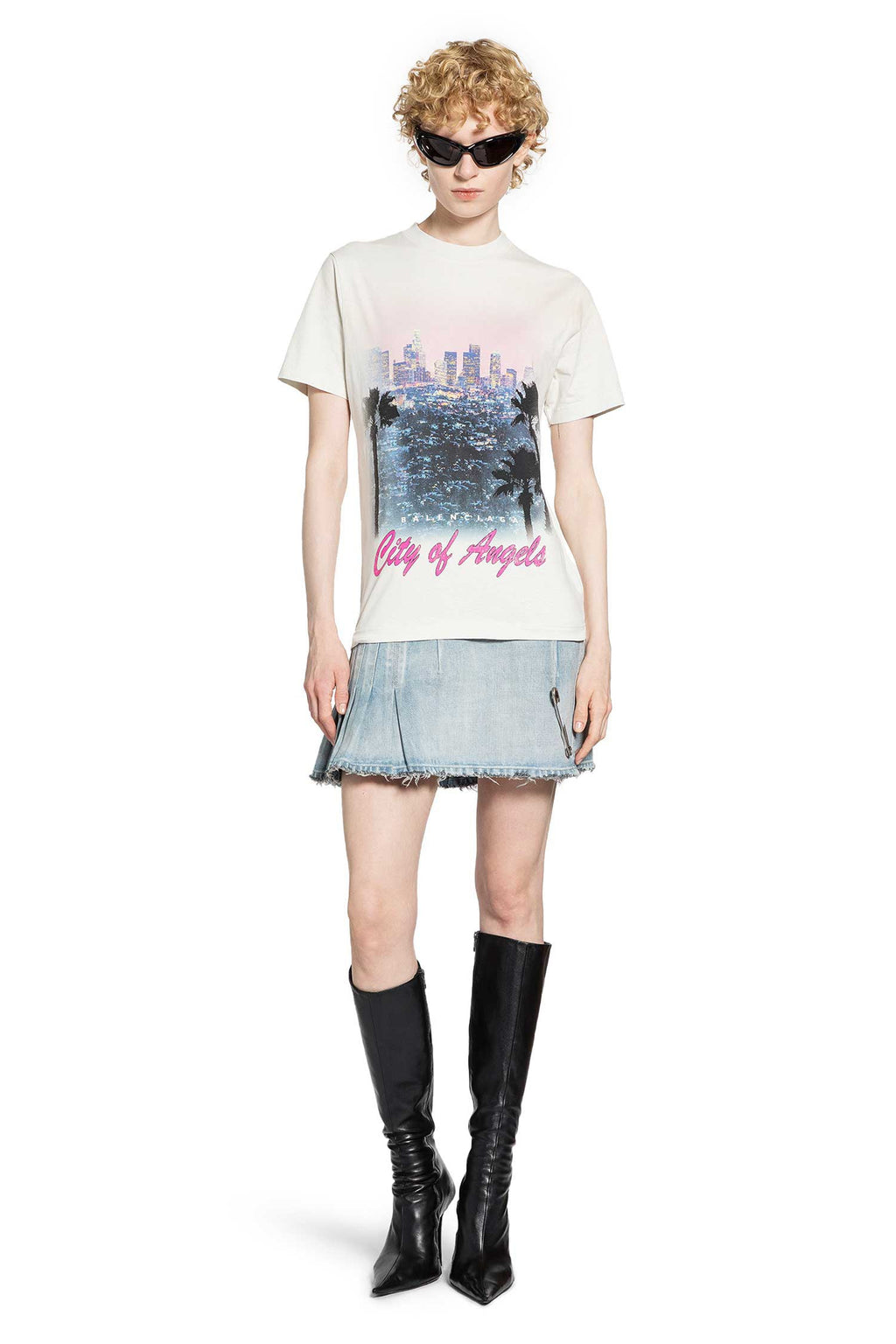 Layered T-Shirt Dress Balenciaga оригінал – Купити в Україні – боковий вид