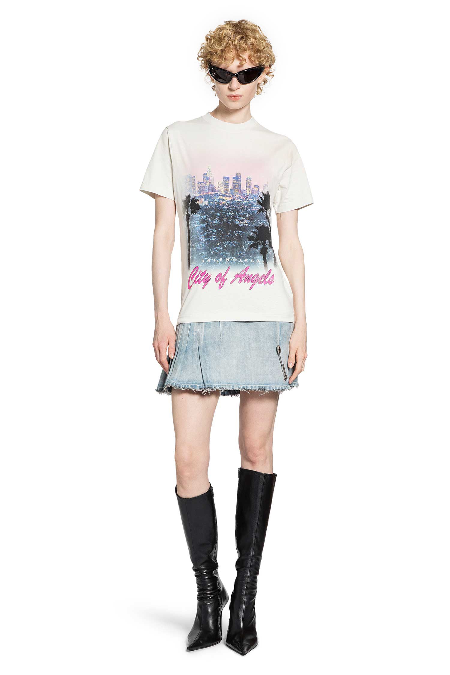 Layered T-Shirt Dress Balenciaga оригінал – Купити в Україні – боковий вид