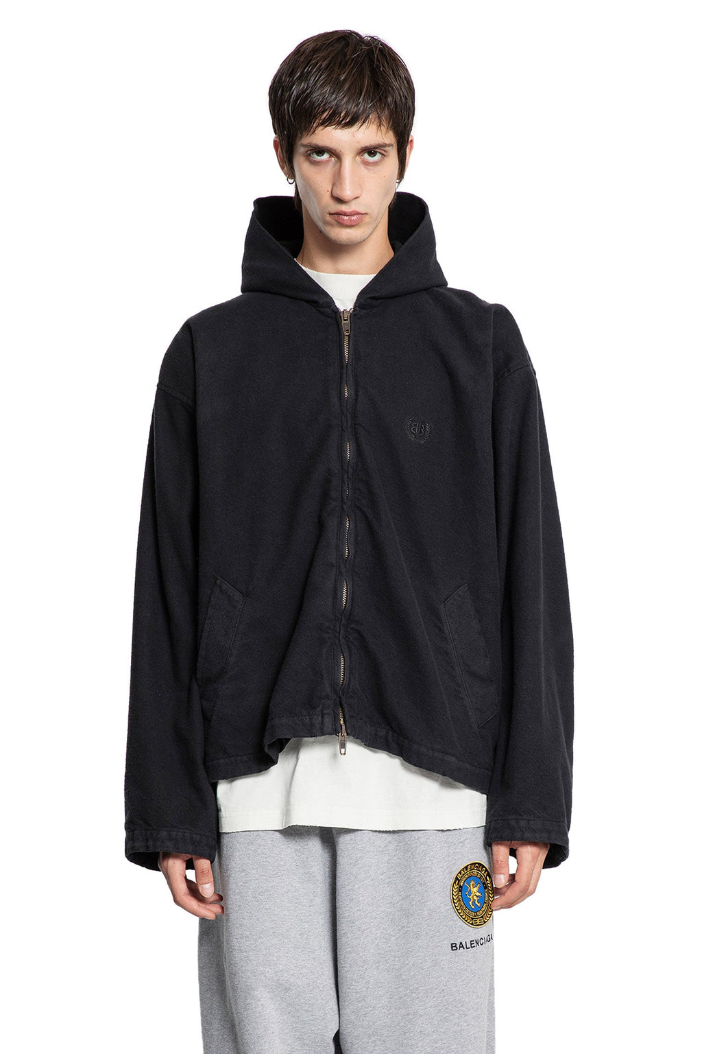 Hooded Zip-Up Jacket Balenciaga оригінал – Купити в Україні – вид ззаду