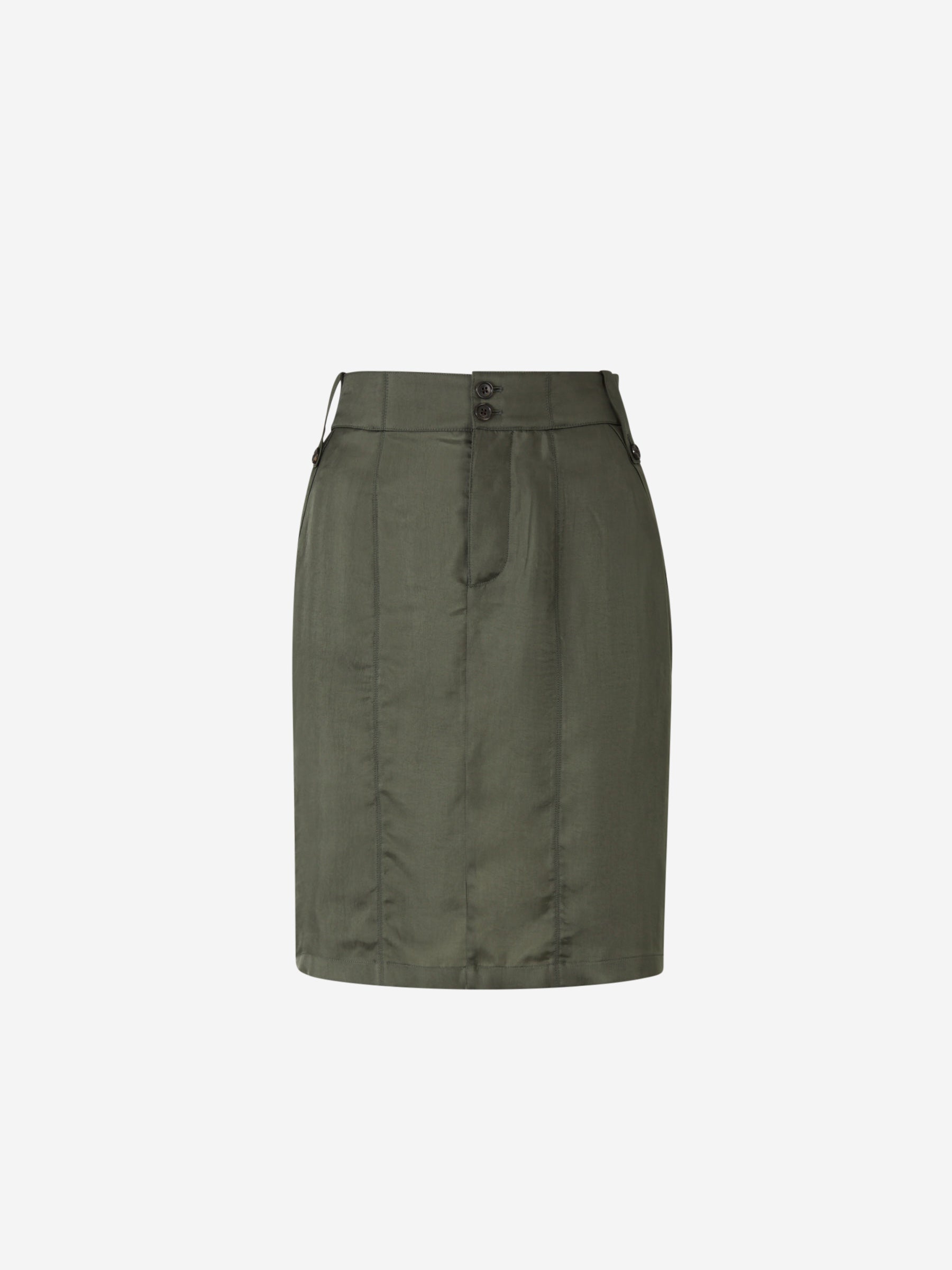 Twill Mini Pencil Skirt Saint laurent – Гарантія оригінальності – боковий вид