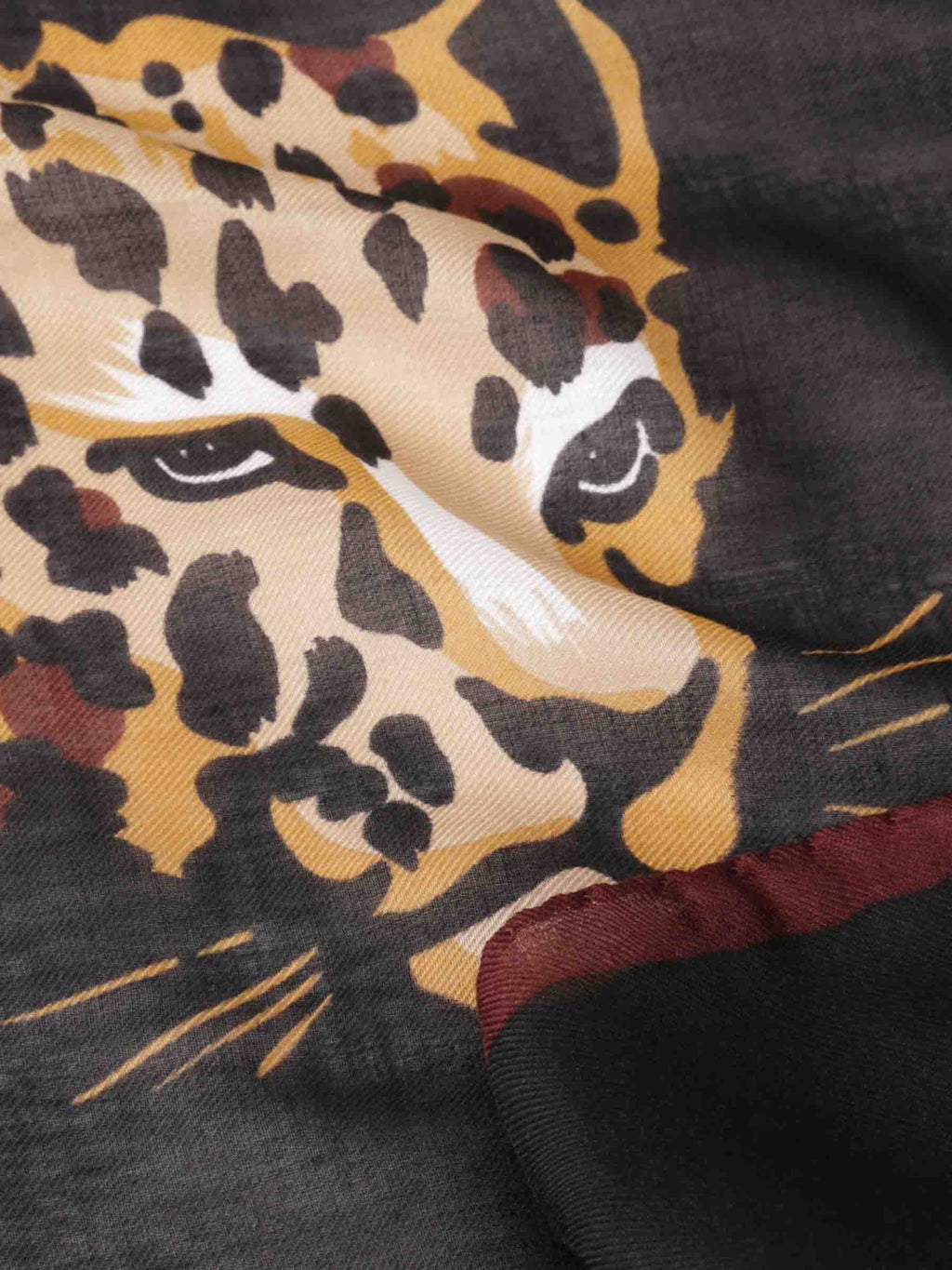 Leopard Print Scarf Saint laurent – Гарантія оригінальності – збільшений вид