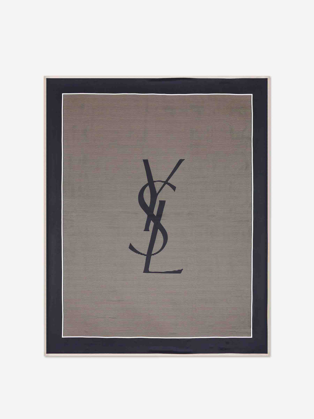 Cassandre Stripe Scarf Saint laurent – Гарантія оригінальності – боковий вид