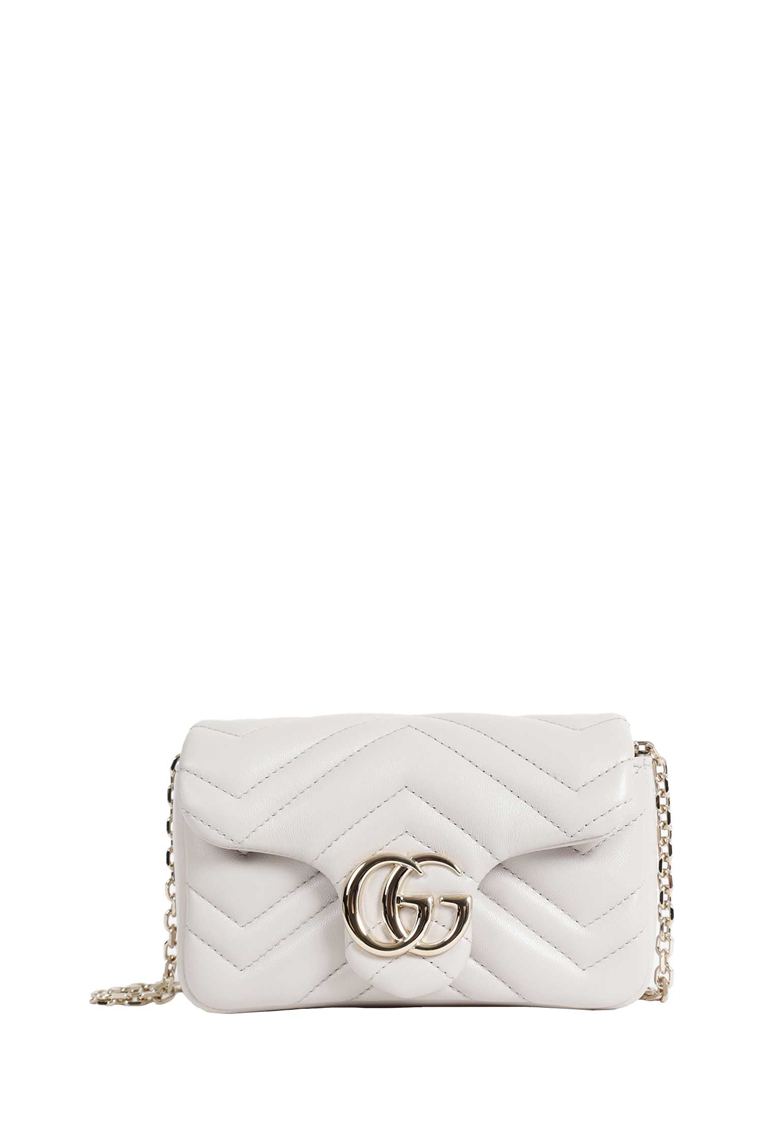 Gg Marmont Leather Mini Shoulder Bag Gucci – Гарантія оригінальності – боковий вид