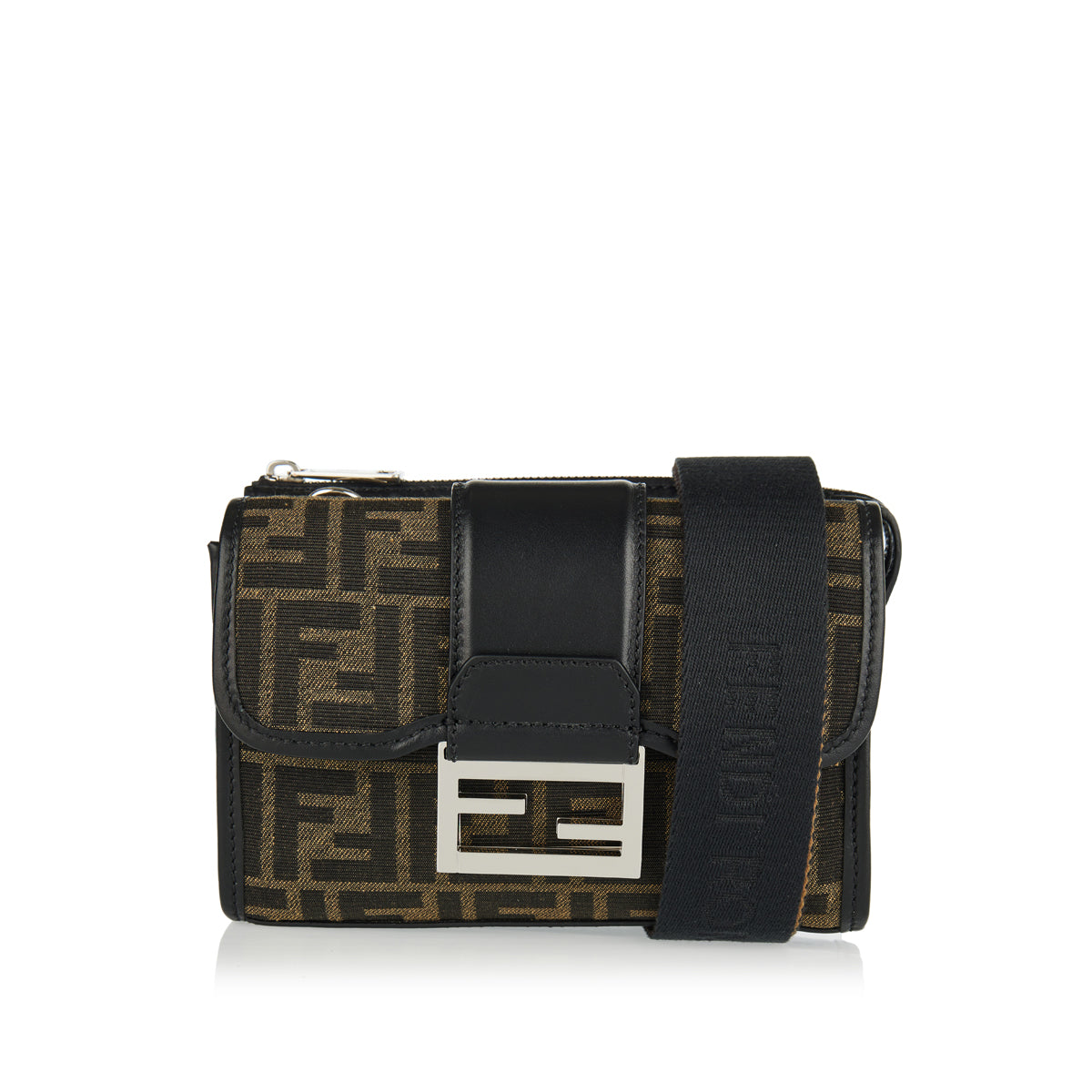 Double Baguette Ff Jacquard Bag Fendi – Гарантія оригінальності – боковий вид