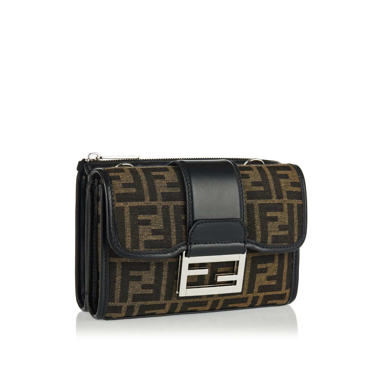 Double Baguette Ff Jacquard Bag Fendi – Гарантія оригінальності – вид ззаду