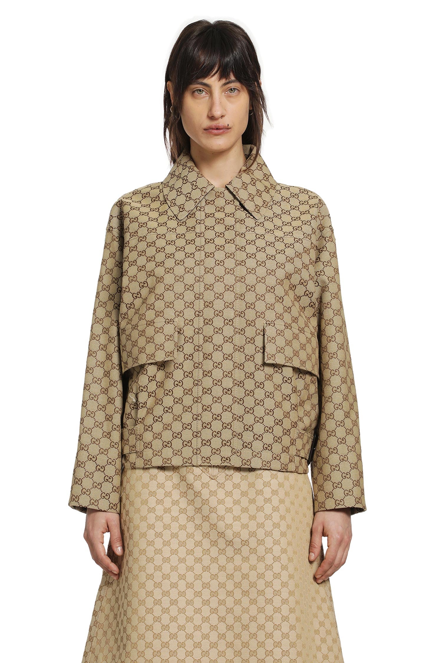 Gg Canvas Bomber Jacket Gucci оригінал – Купити в Україні – вид ззаду