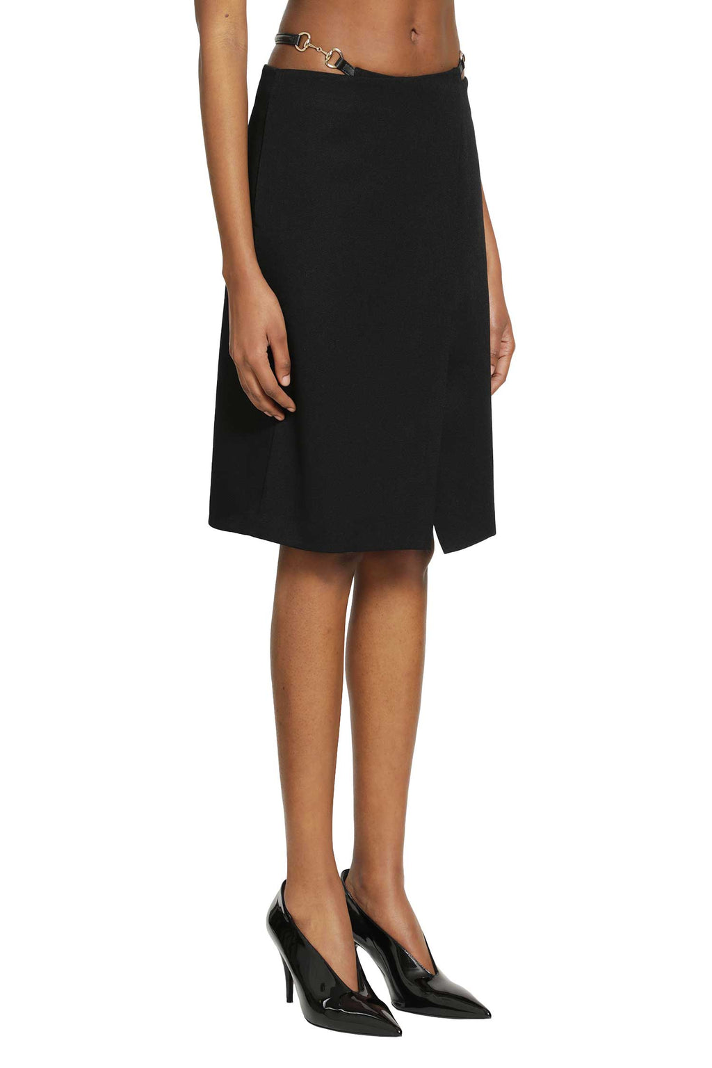 Wool Drill Knee Lenght Skirt Gucci – Гарантія оригінальності – збільшений вид