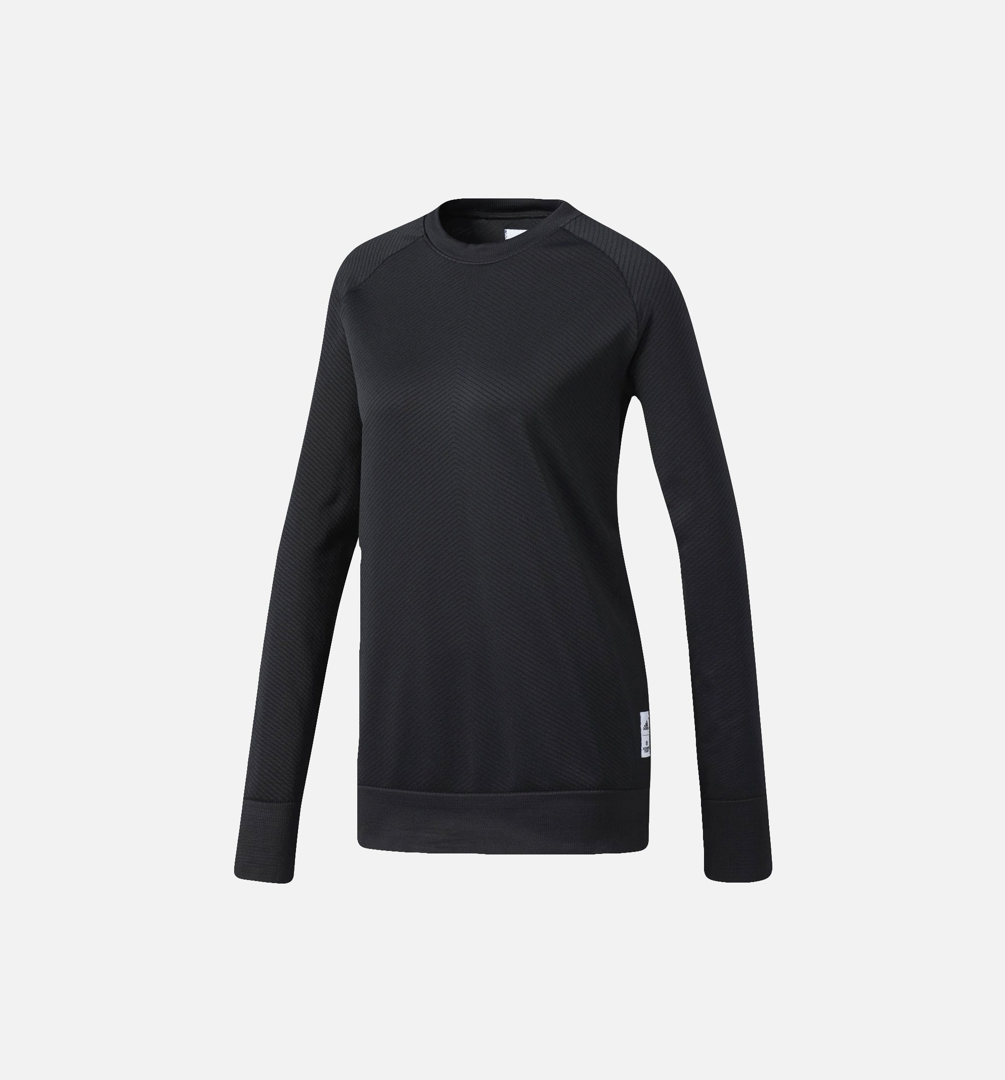 Athletics X Reigning Champ Primeknit Crew Sweatshirt Womens Black Adidas оригінал – Купити в Україні – боковий вид - ADIDAS