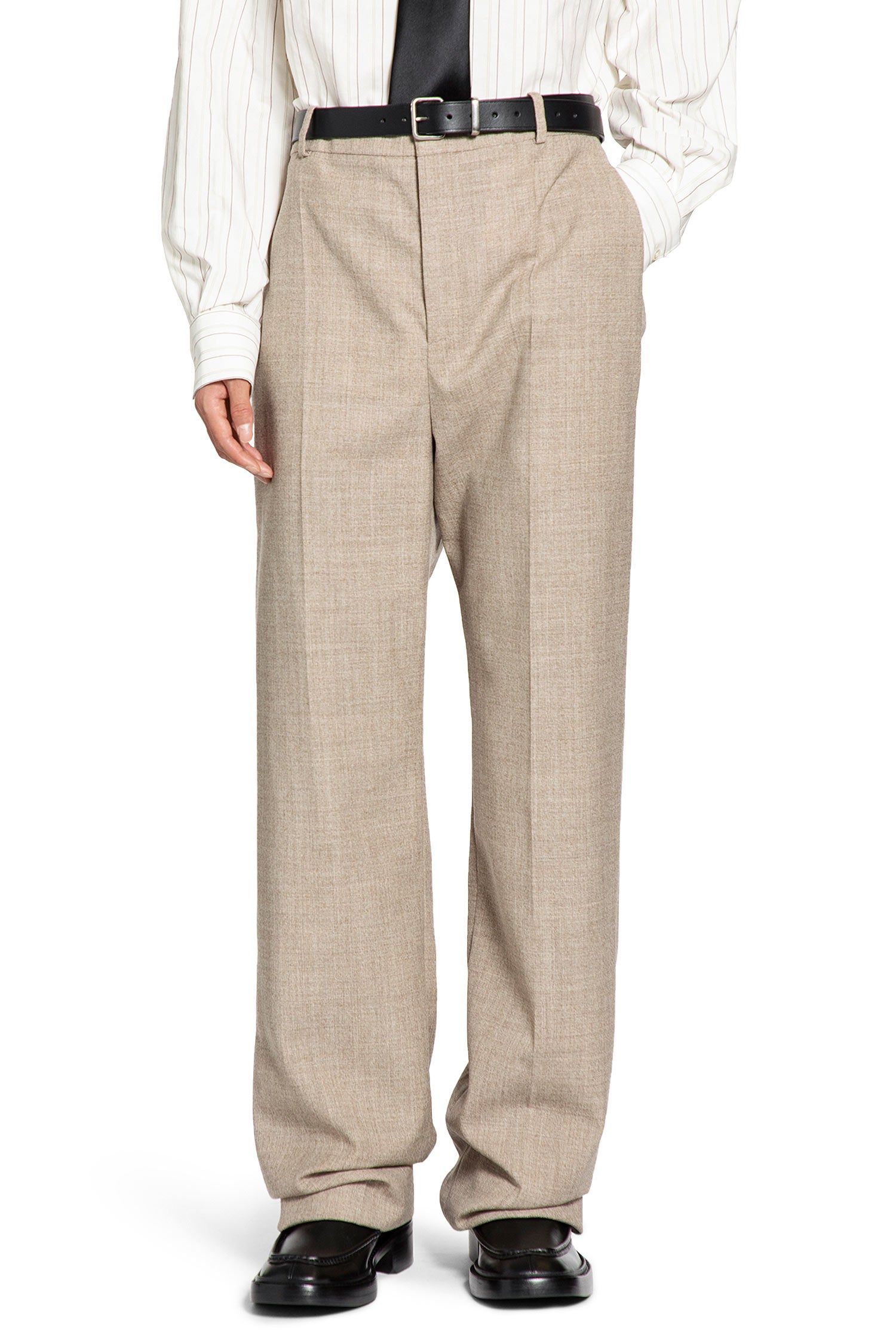 Оригінальна High-Rise Pants In Wool Saint laurent – боковий вид