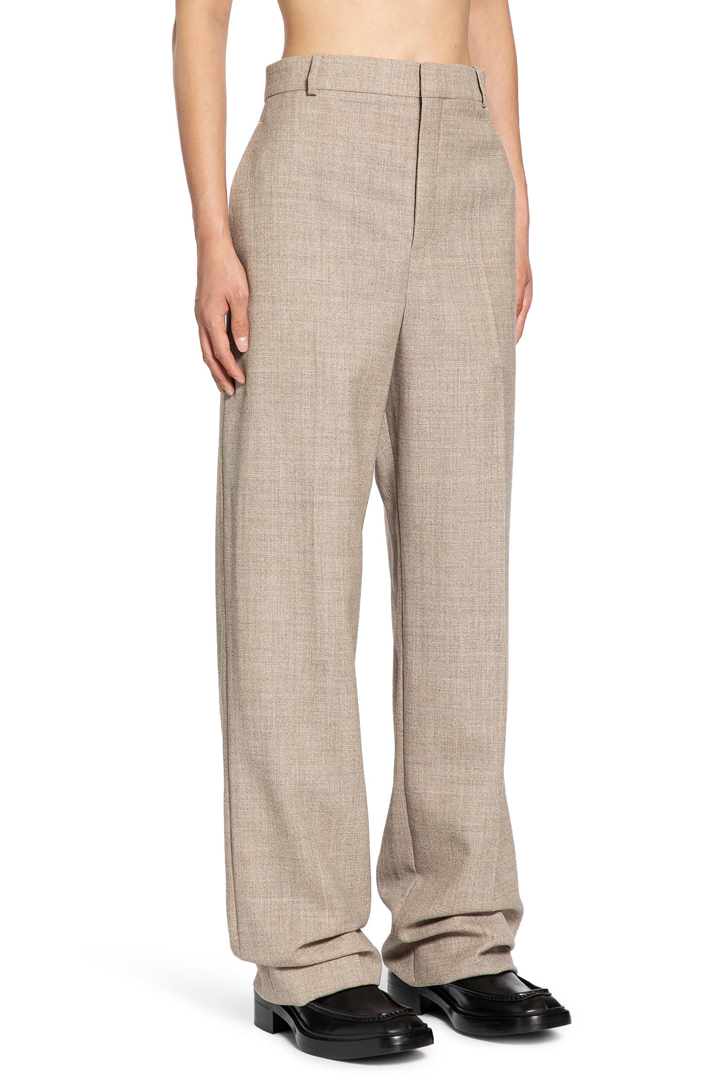Оригінальна High-Rise Pants In Wool Saint laurent – детальний вид