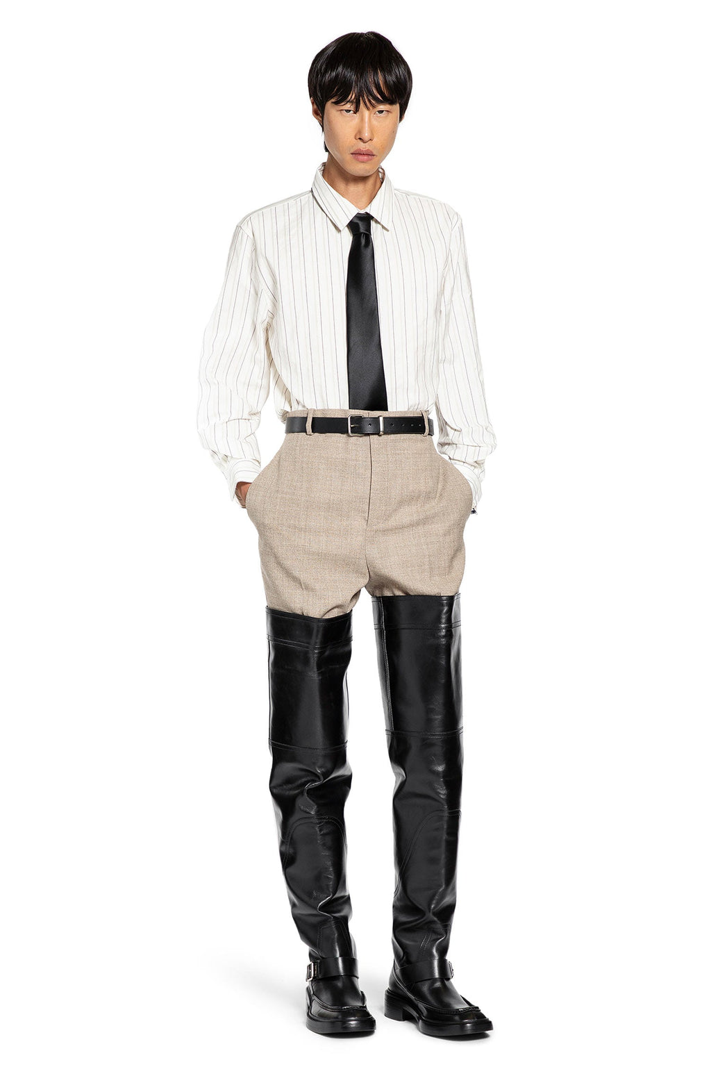 Оригінальна High-Rise Pants In Wool Saint laurent – вид 7