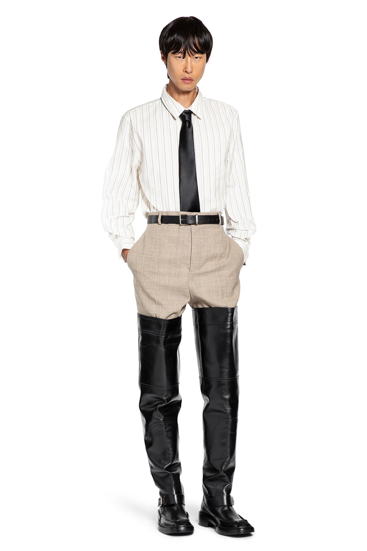 Оригінальна High-Rise Pants In Wool Saint laurent – вид 7