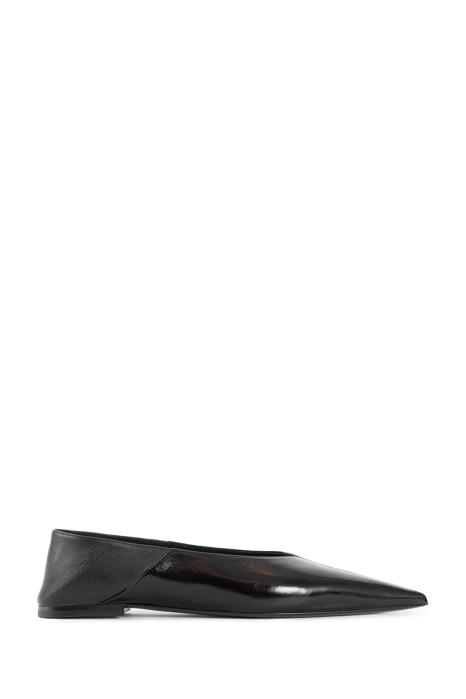 Оригінальна Carolyn Leather Ballet Flats Saint laurent – боковий вид