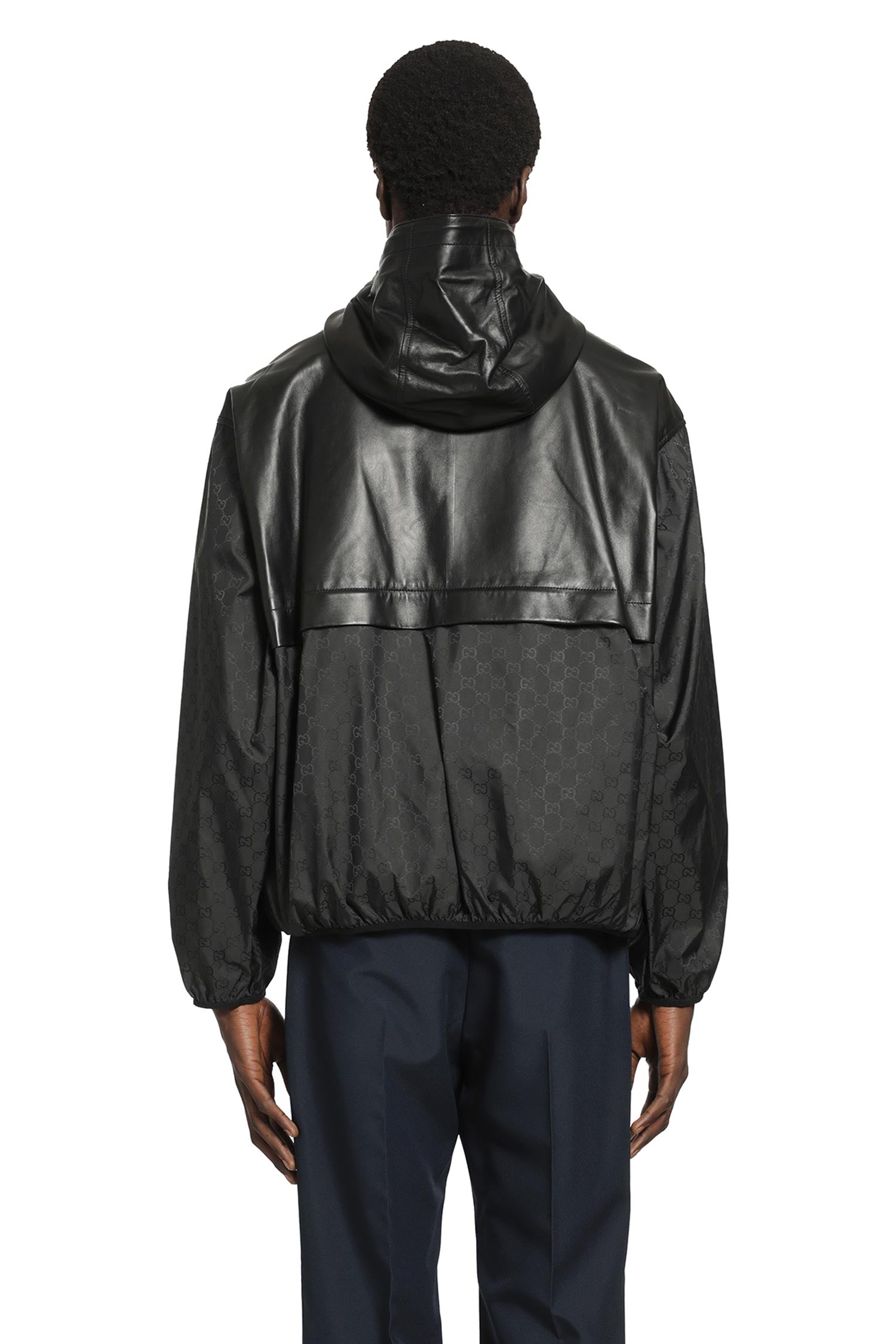 Hooded Leather Bomber Jacket Gucci оригінал – Купити в Україні – збільшений вид