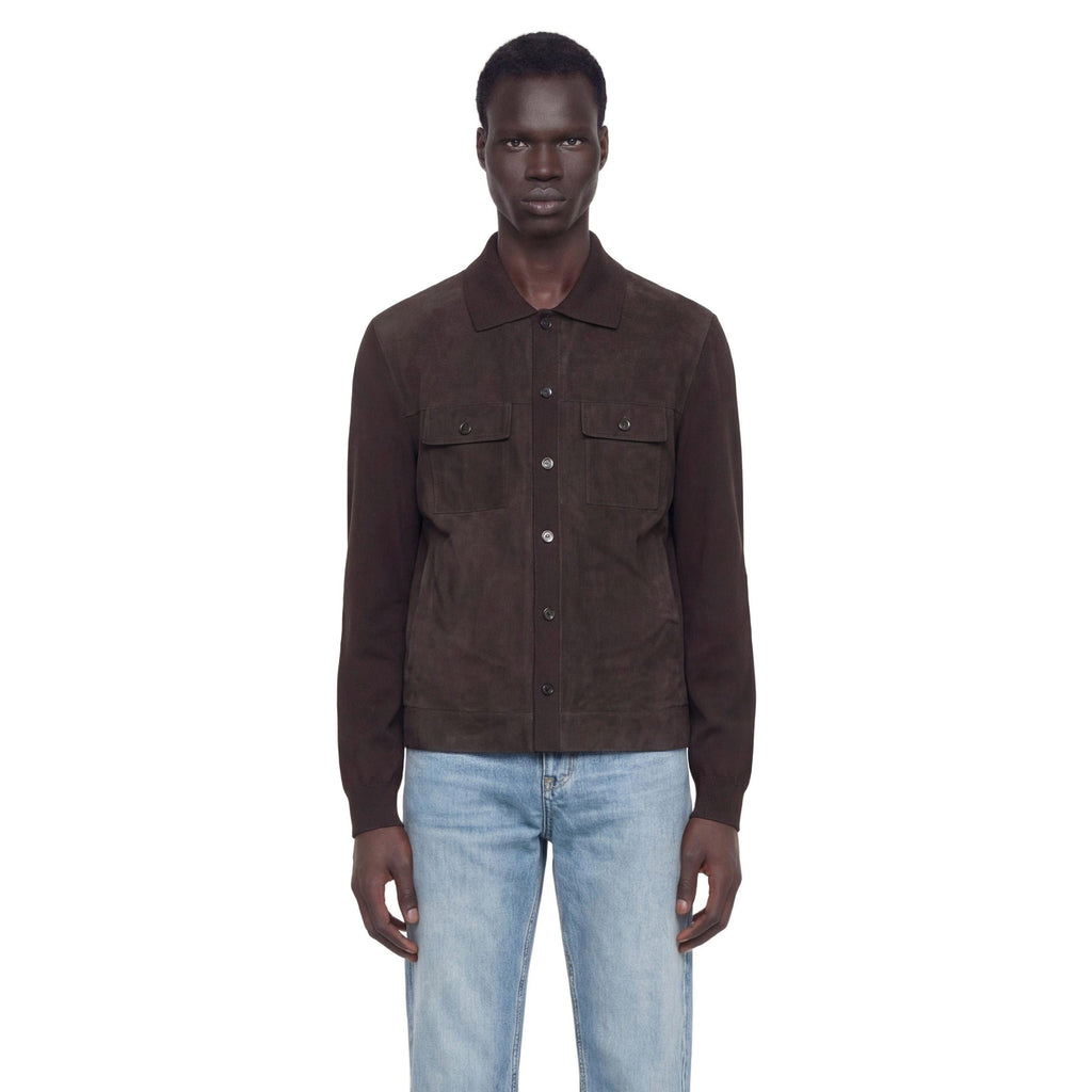 Suede And Silk Cotton Knit Overshirt Gucci – Гарантія оригінальності – збільшений вид