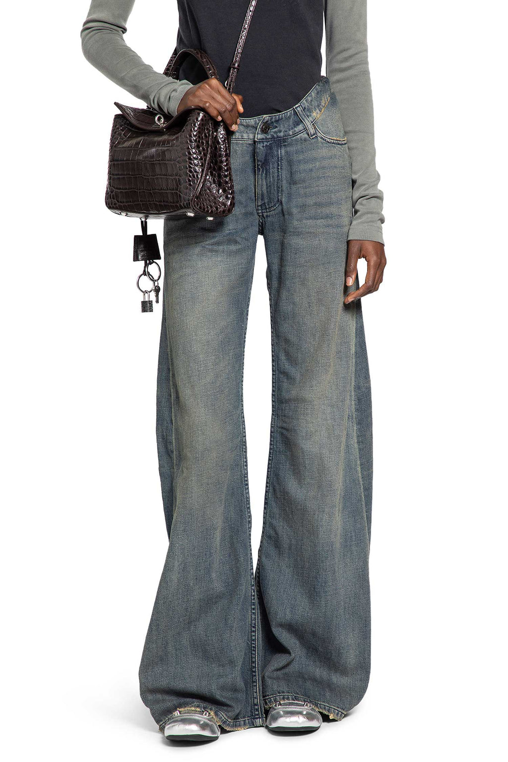 Curved Waist Pants Balenciaga оригінал – Купити в Україні – боковий вид