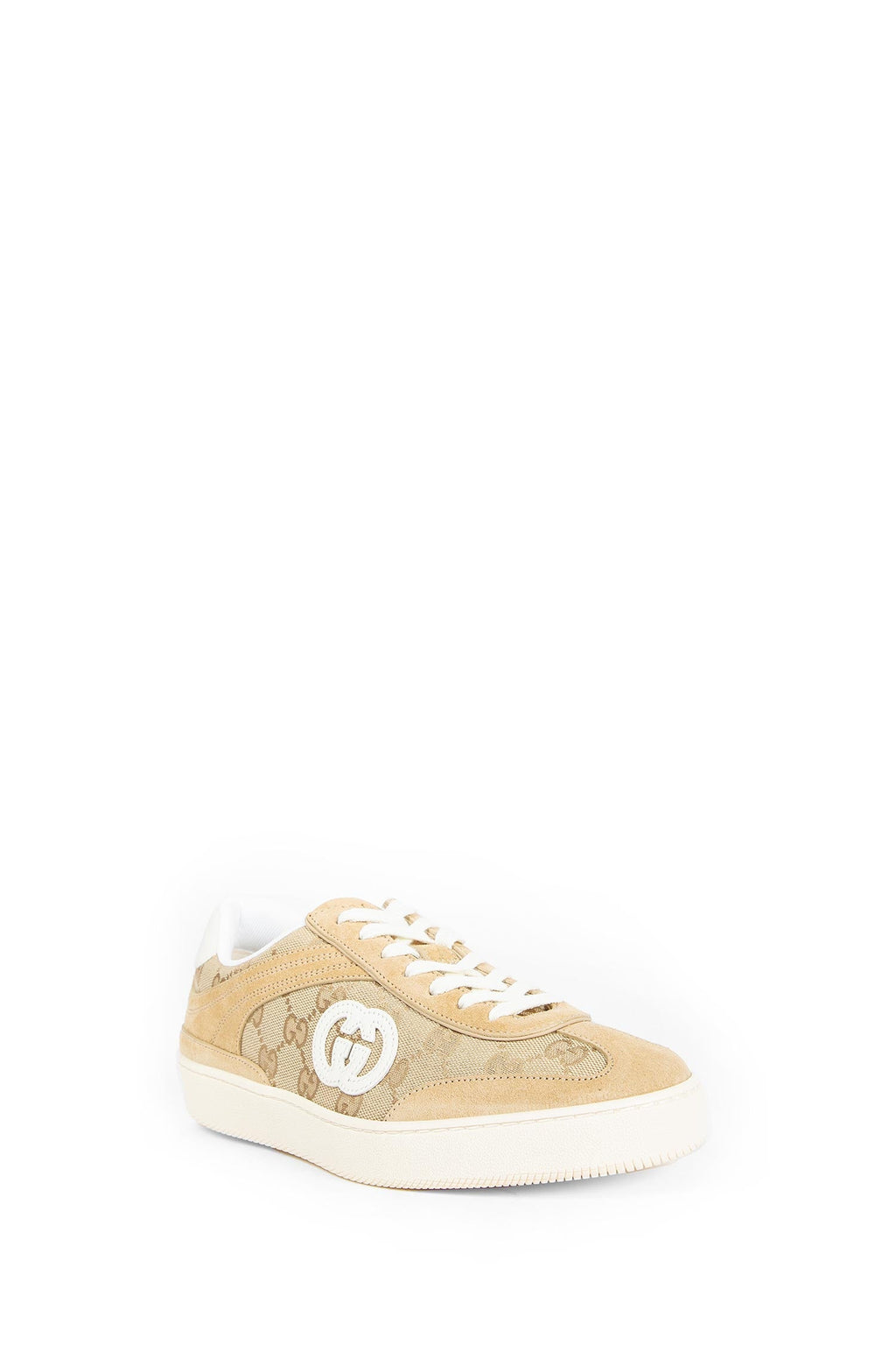 Calfskin Canvas Sneakers Gucci – Гарантія оригінальності – вид ззаду
