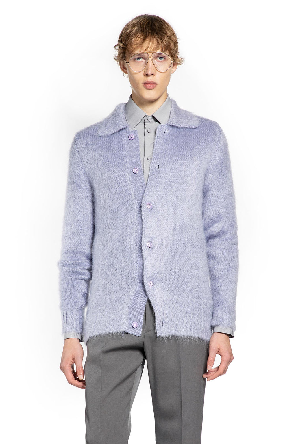 Brushed Wool Cardigan Gucci оригінал – Купити в Україні – боковий вид
