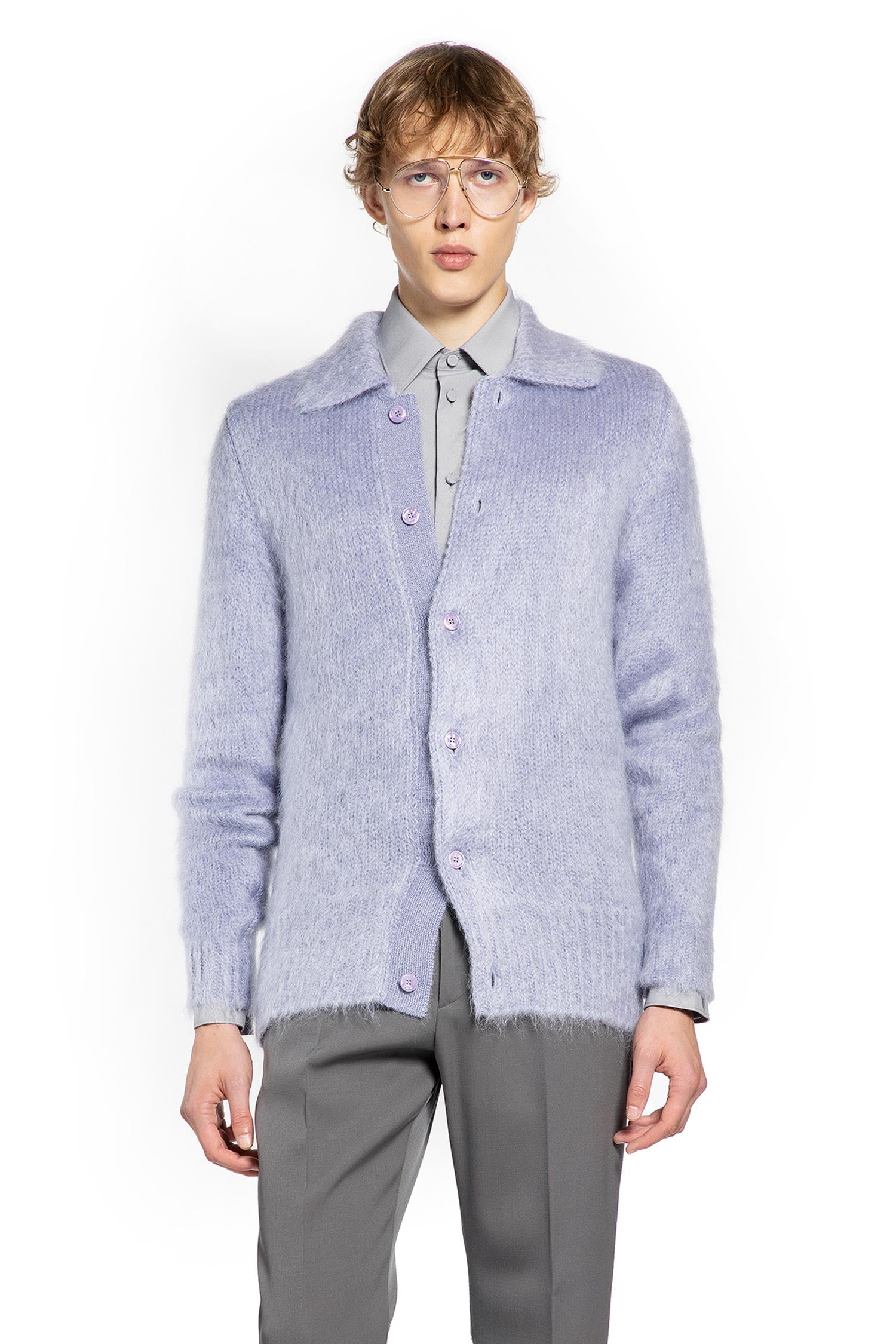 Brushed Wool Cardigan Gucci оригінал – Купити в Україні – боковий вид