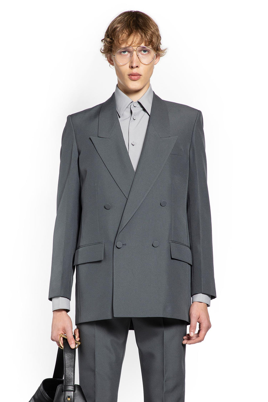 Оригінальна Double-Breasted Twill Blazer Gucci – боковий вид