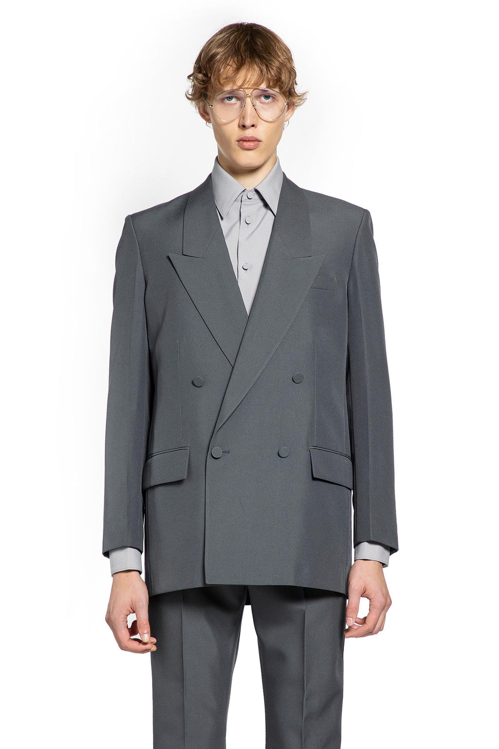 Оригінальна Double-Breasted Twill Blazer Gucci – вид ззаду