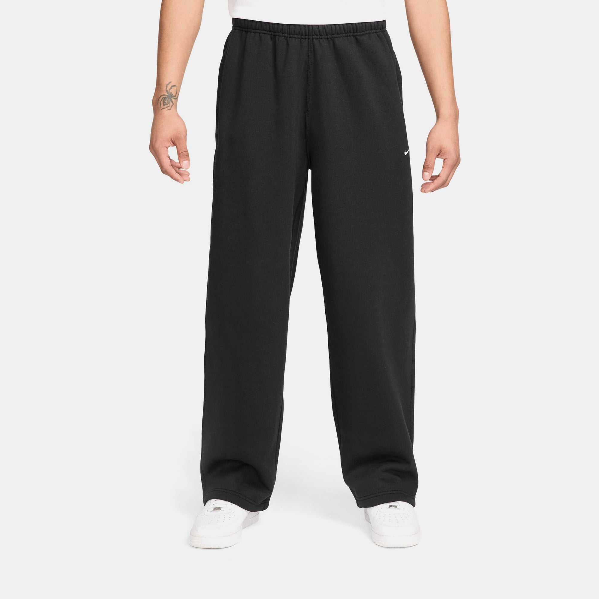 Solo Swoosh Fleece Open Hem Mens Pants Nike оригінал – Купити в Україні – боковий вид