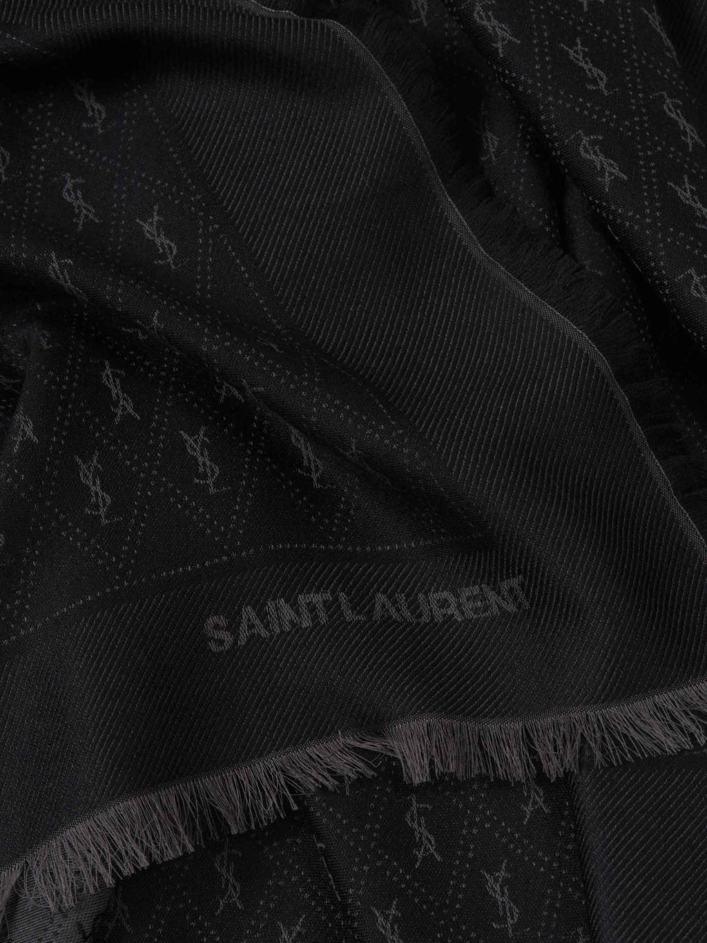 Monogram Jacquard Scarf Saint laurent – Гарантія оригінальності – детальний вид