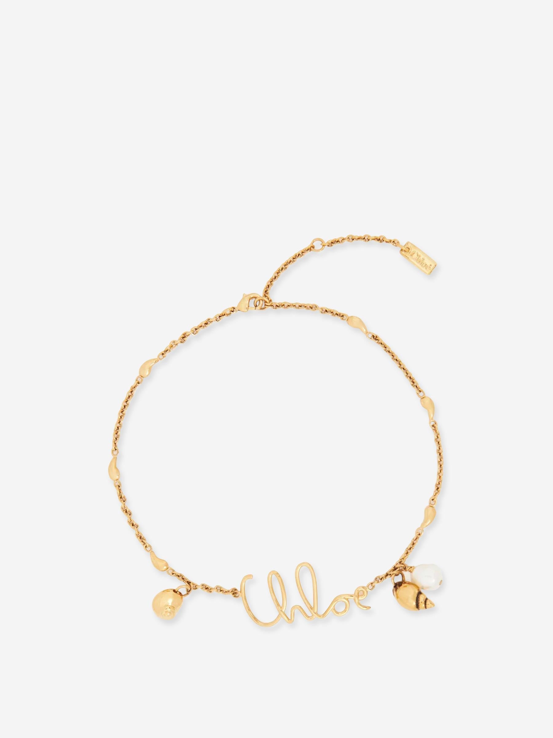 Golden Shells Necklace Chloe оригінал – Купити в Україні – боковий вид