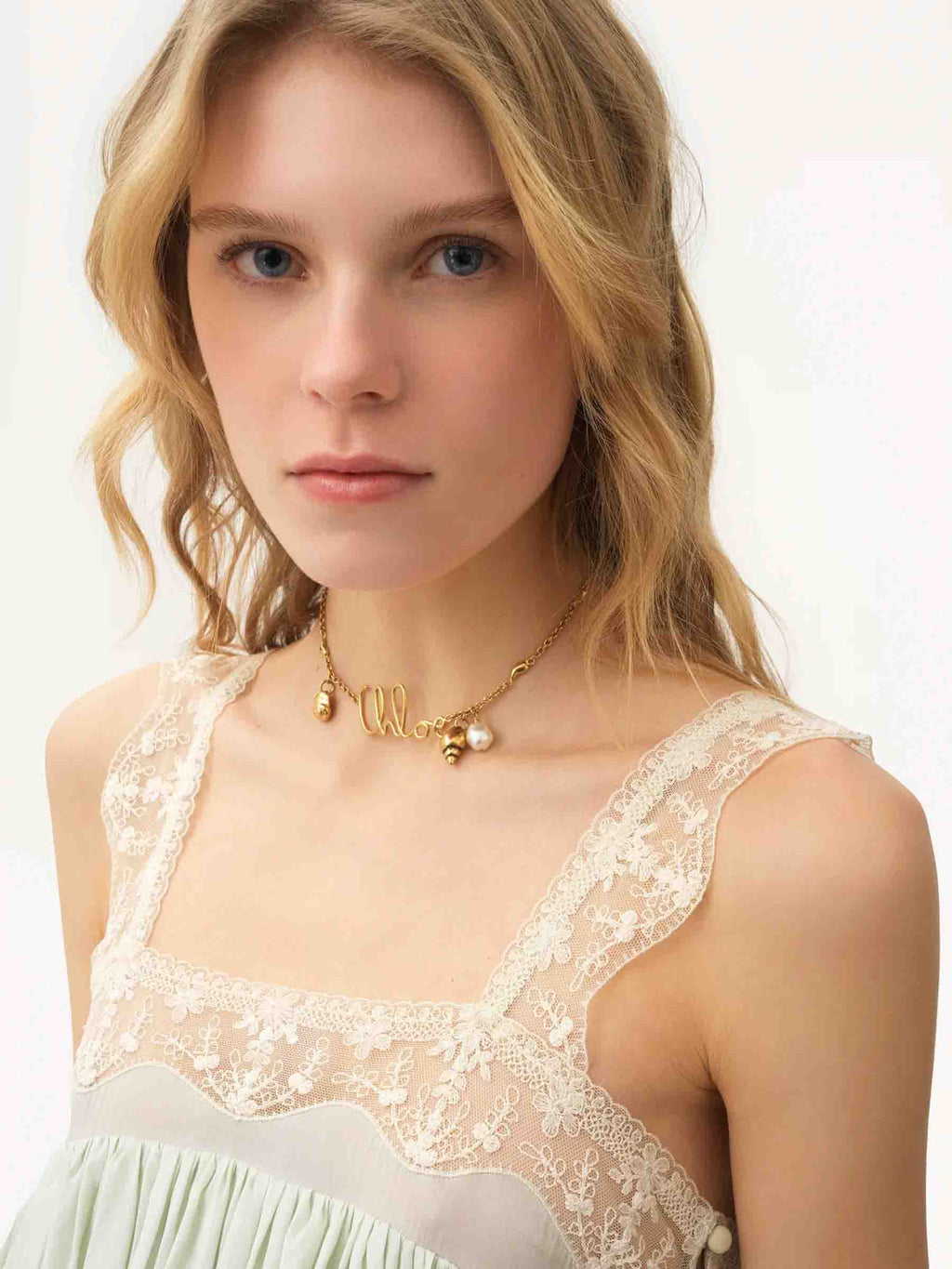 Golden Shells Necklace Chloe оригінал – Купити в Україні – вид ззаду