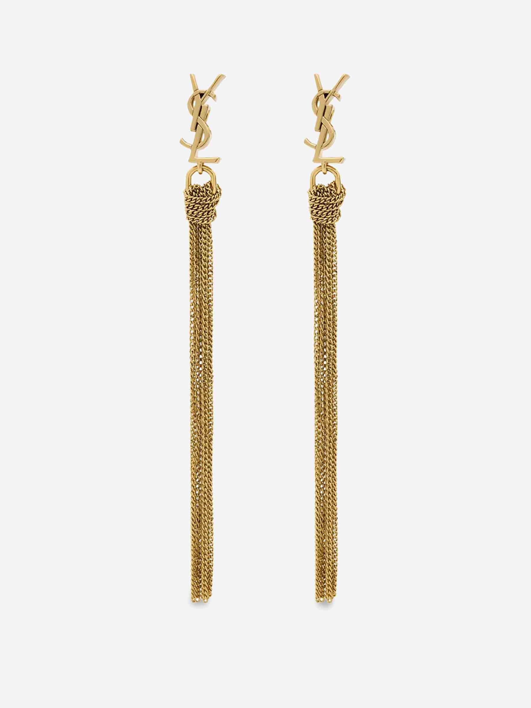 Cassandre Earrings Saint laurent – Гарантія оригінальності – боковий вид